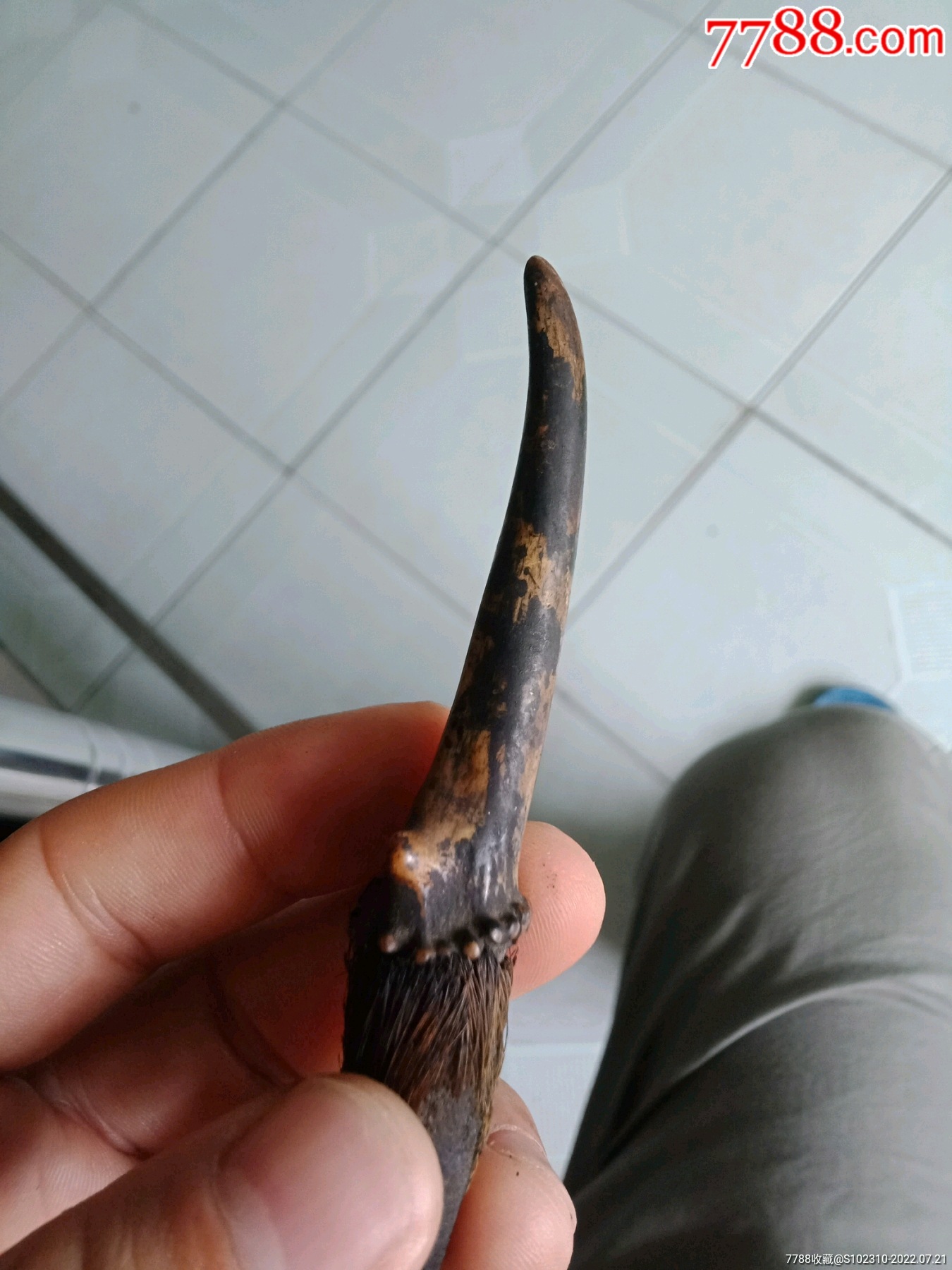 木匠用的野羊角包铜工具