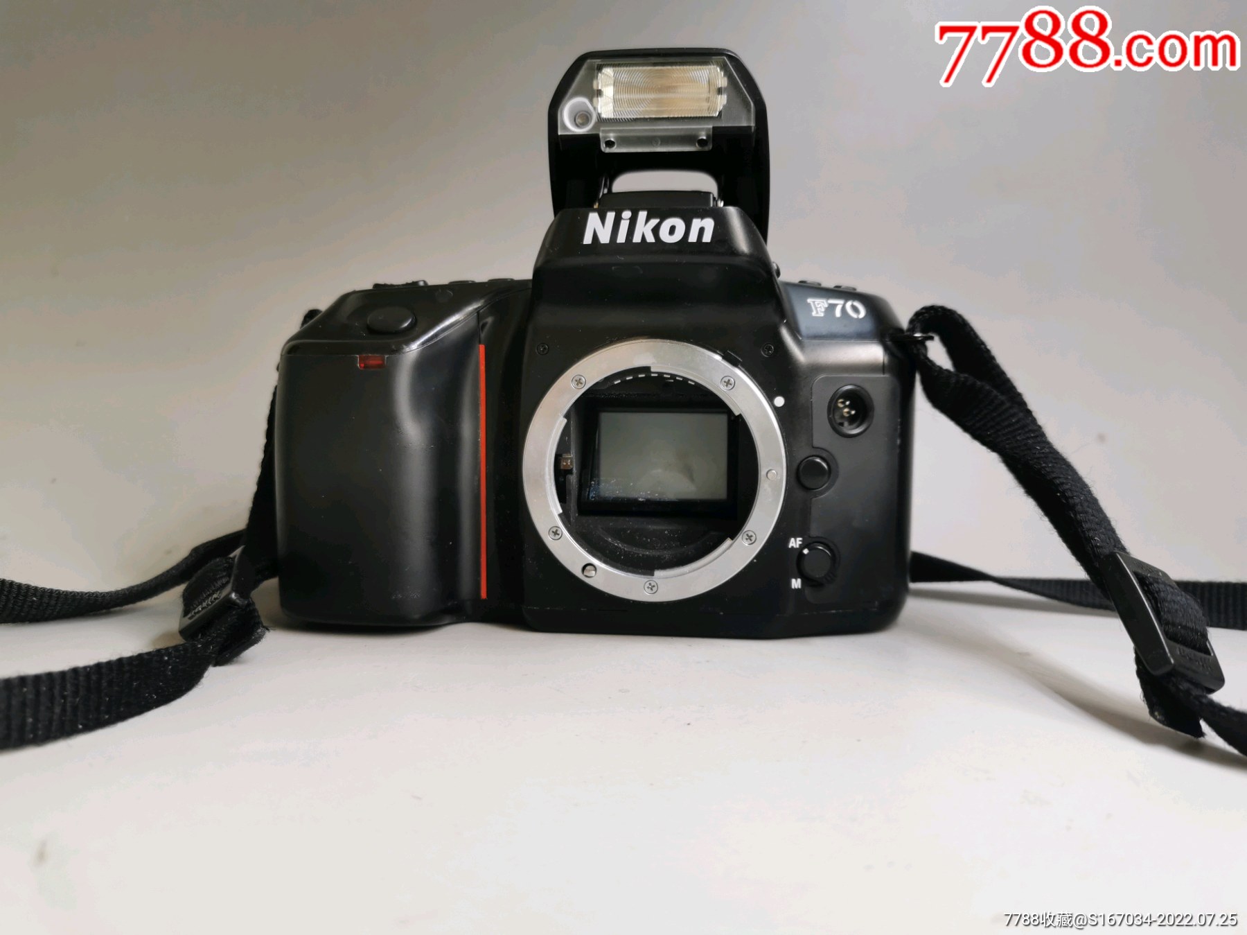 尼康nikonf70胶片相机单机身品相很好试机可拍照闪光灯不亮28w