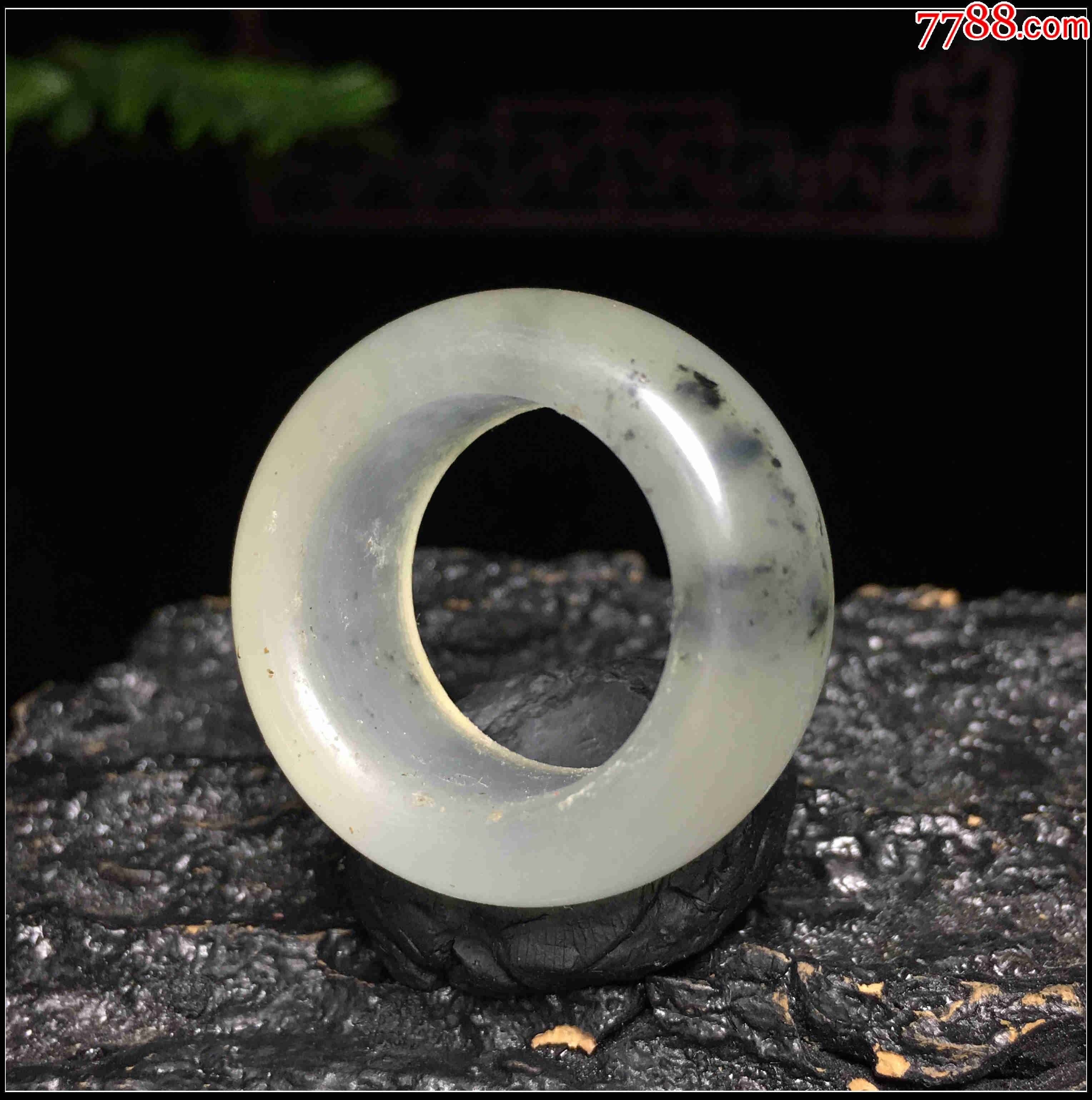 f77水墨岫玉指环_价格8元_第1张