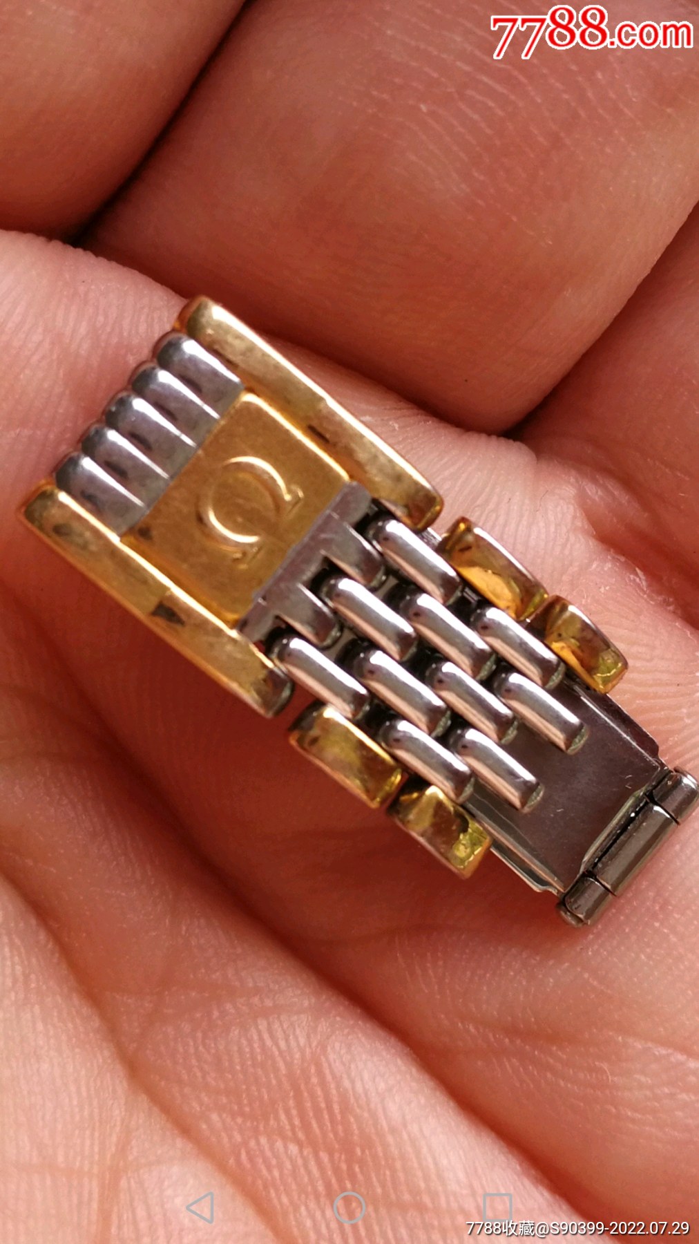 原装欧米茄蝶飞石英女表坏旧表带