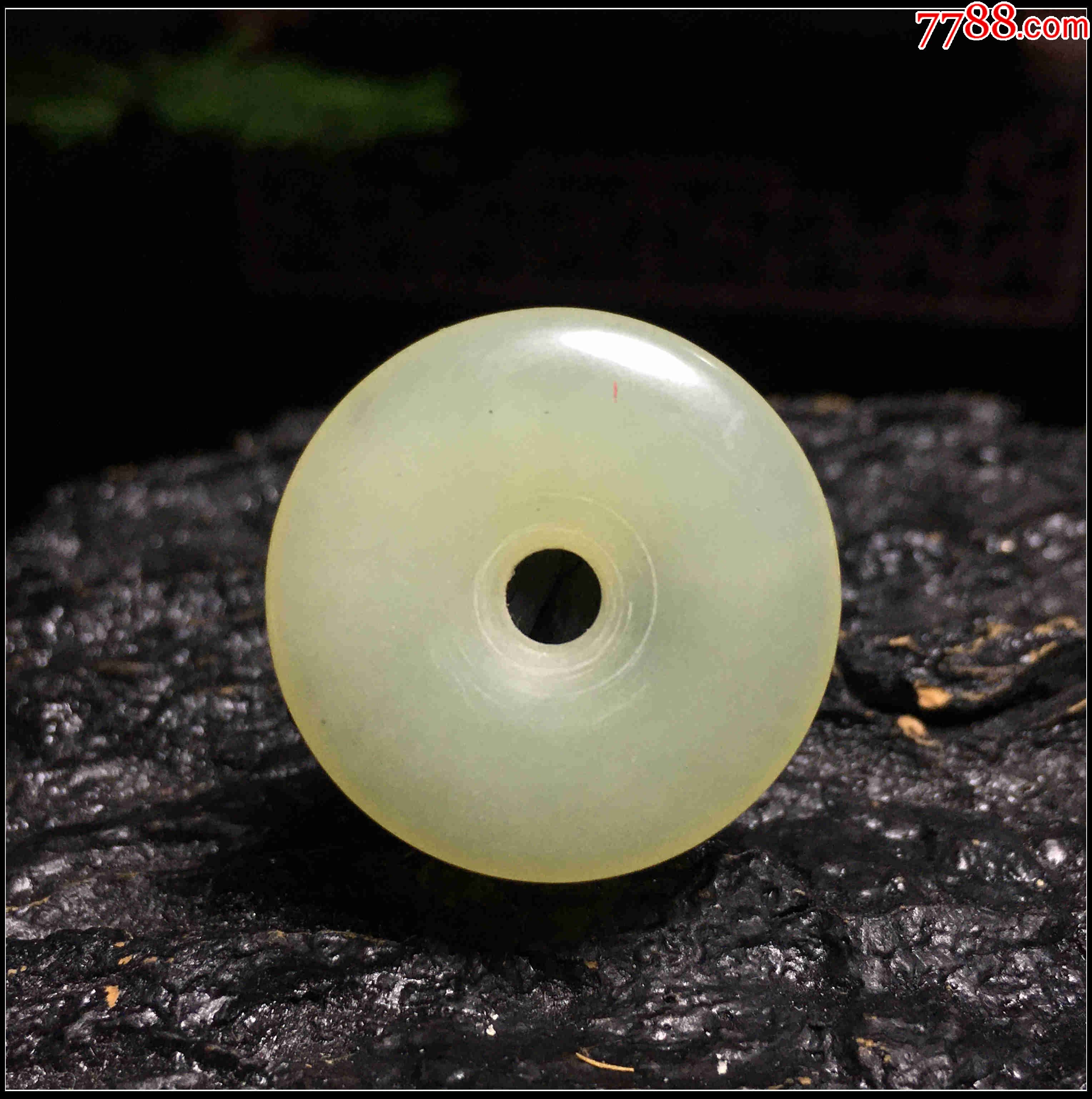 f146岫玉小平安扣吊坠_价格1元【玉缘轩珠宝玉器】_第1张