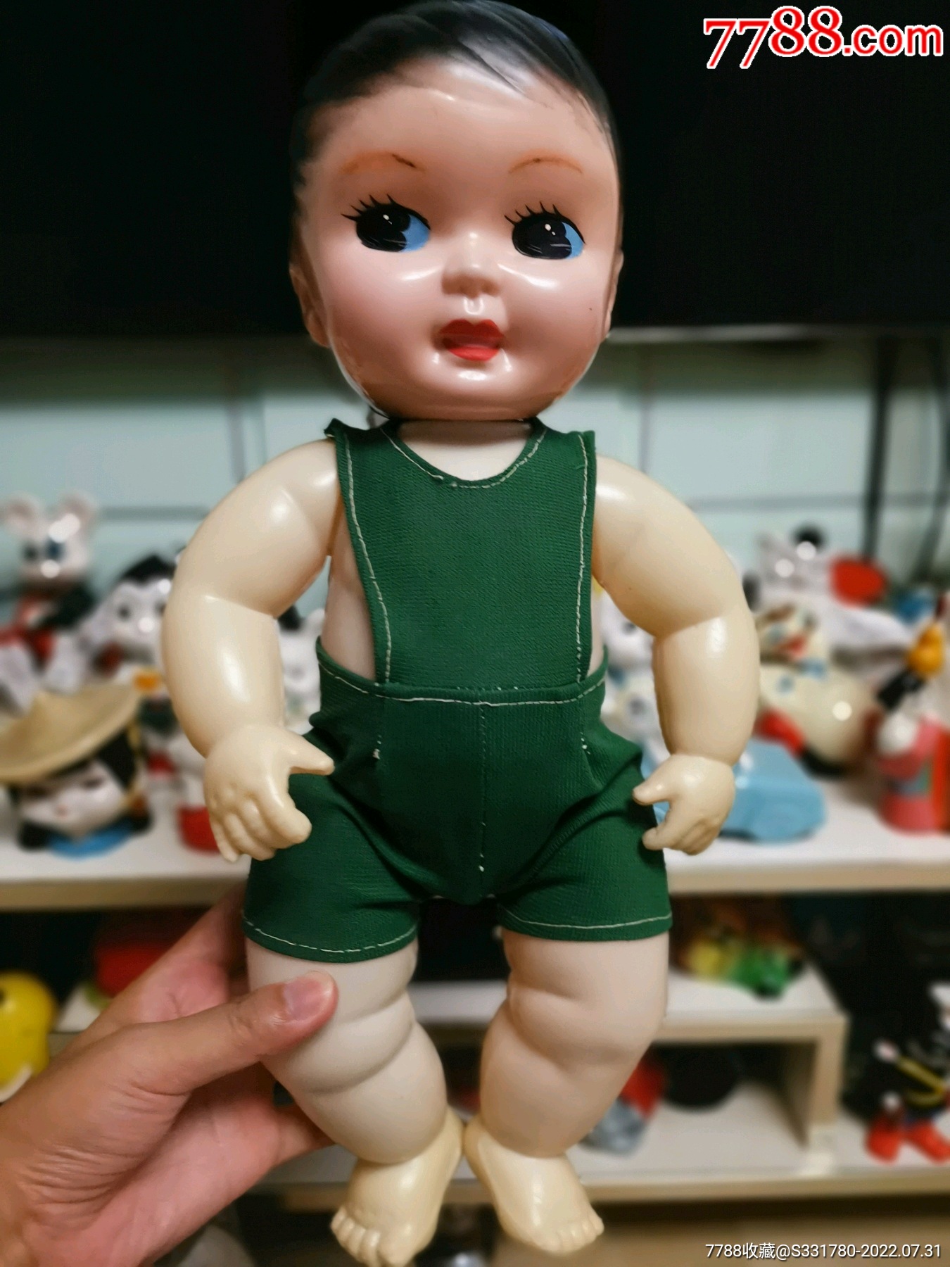 (罕见款)七十年代塑料娃娃