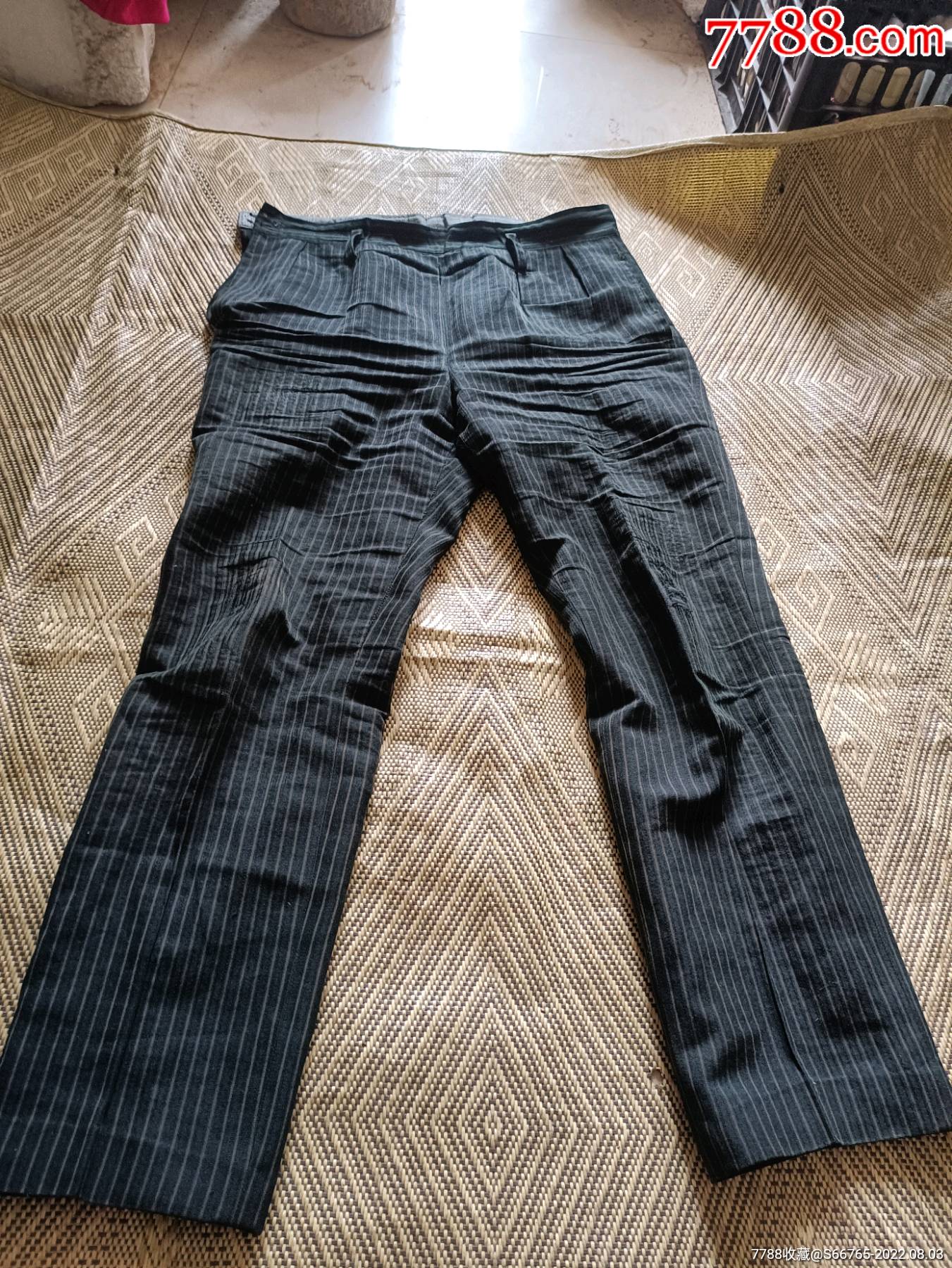 怀旧老式条纹旁开门裤-价格:10元-au30982425-其他服饰 -加价-7788