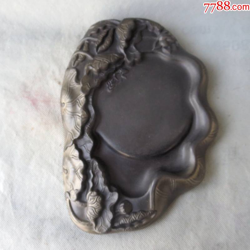 澄泥砚台荷叶澄泥砚莲池澄泥砚台-价格:298元-au31254293-澄泥砚/泥砚