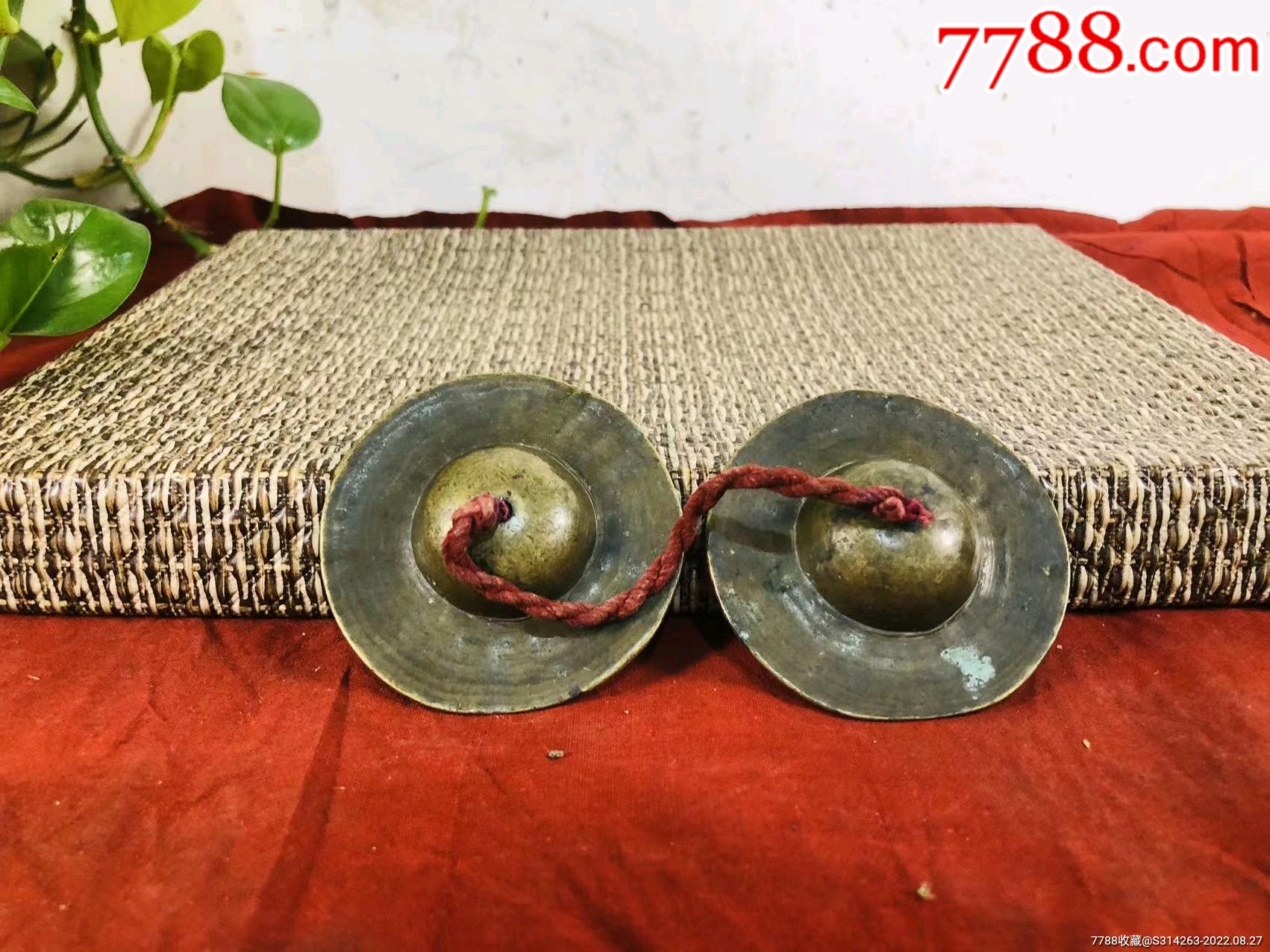 清代道教法器碰铃一对！声音清脆！无残裂！收藏精品!_铜铃/铃铛_奇宝缘古玩【7788收藏__收藏热线】