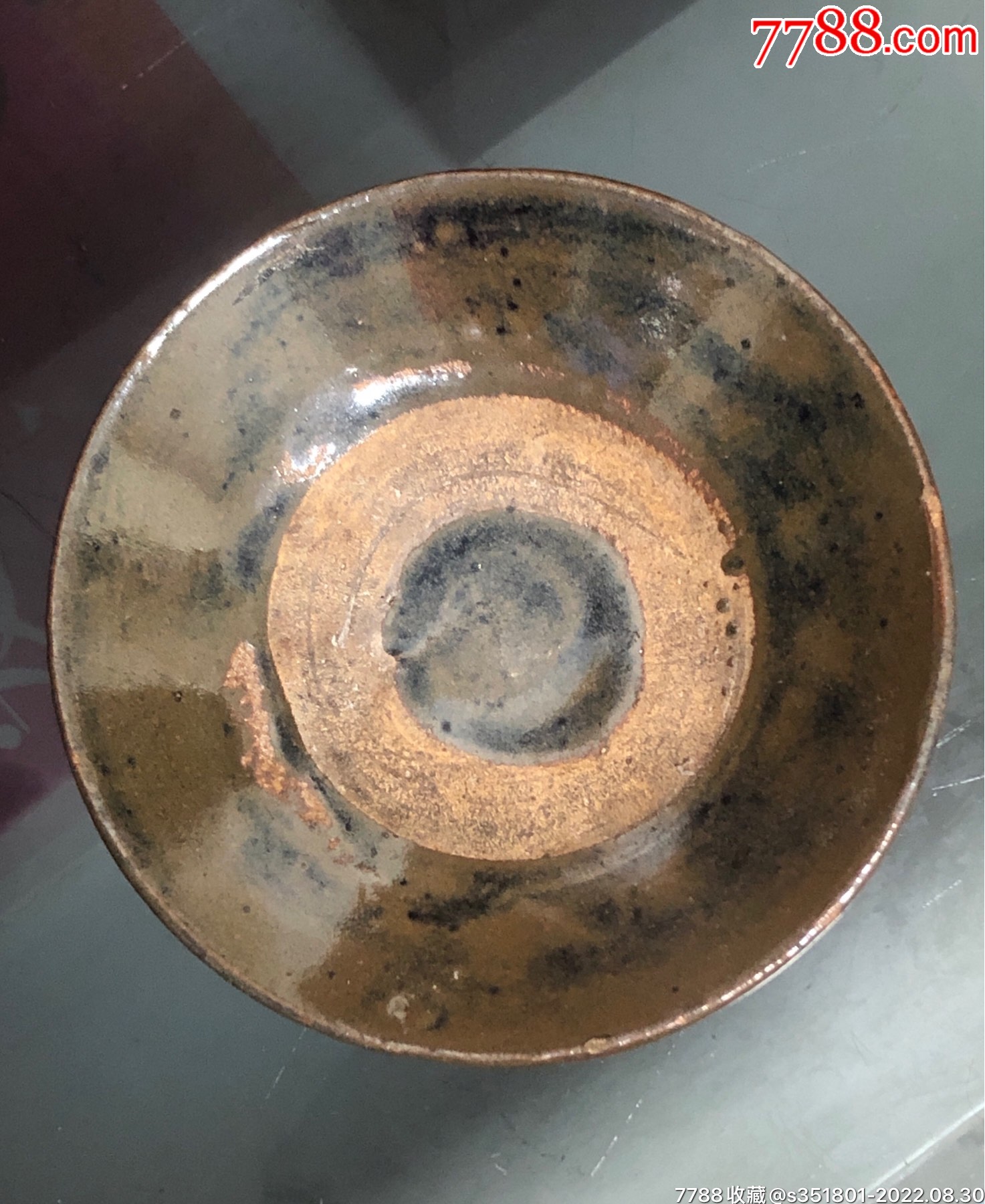 明朝窑变茶盏开门货定鉴过