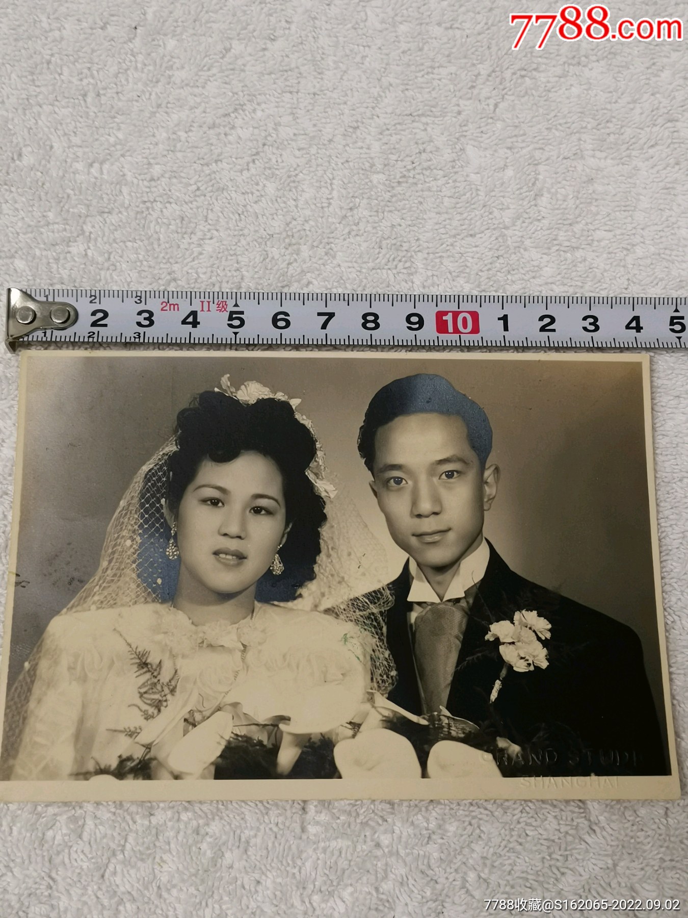 民国名医刘彭年结婚合影_价格50元【老照片老物件杂项铺】_第1张