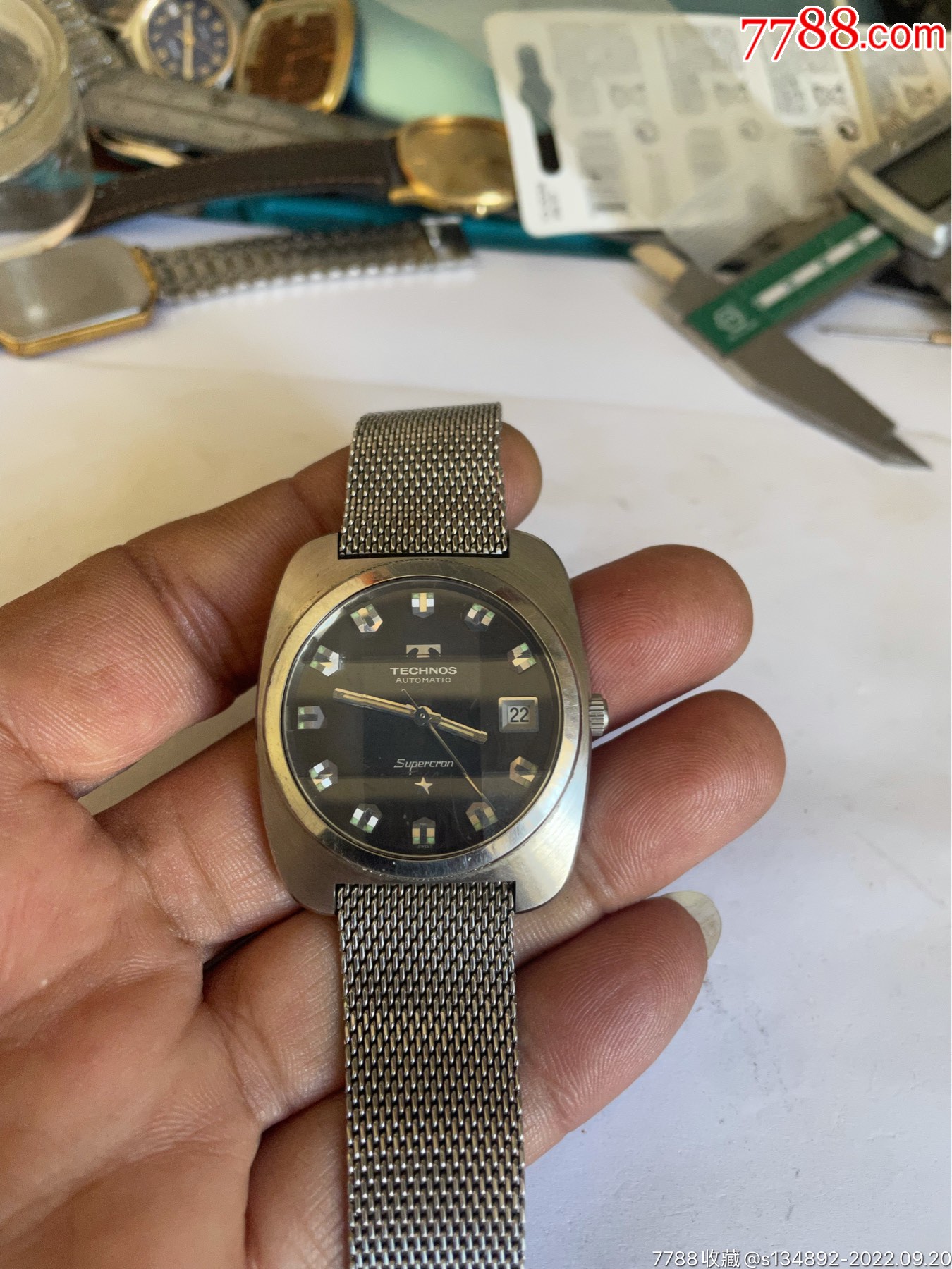 com)>首页>拍卖>手表/腕表>好品瑞士产天克诺30钻全自动男机械表_价格