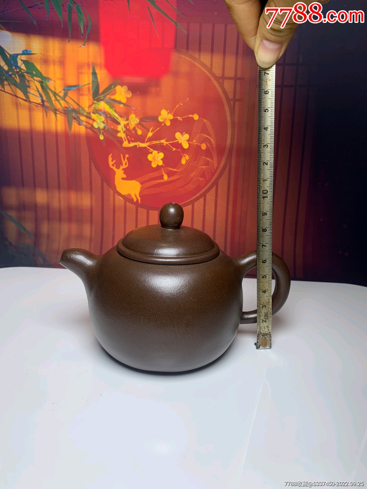 旧藏紫砂壶匏尊品名:匏尊容量:约260cc紫砂分类:紫泥尺寸:如-紫砂壶