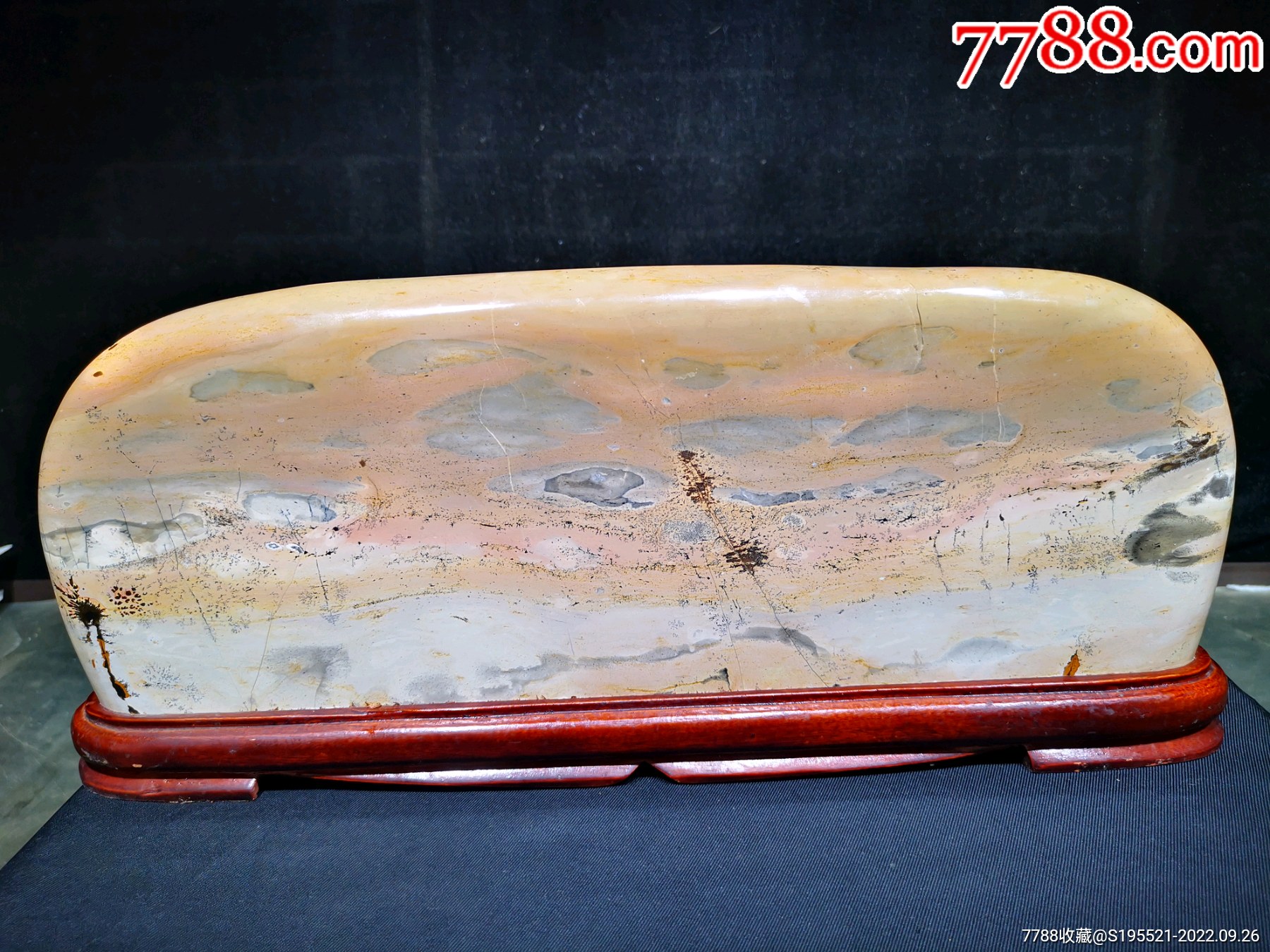 精美草花石摆件_价格450元【石缘根艺臻品馆】_第1张