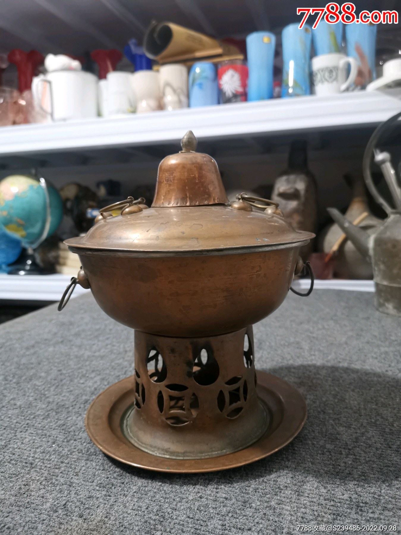 八十年代的铜火锅!全品!_价格100元【杂项大王】_第1张