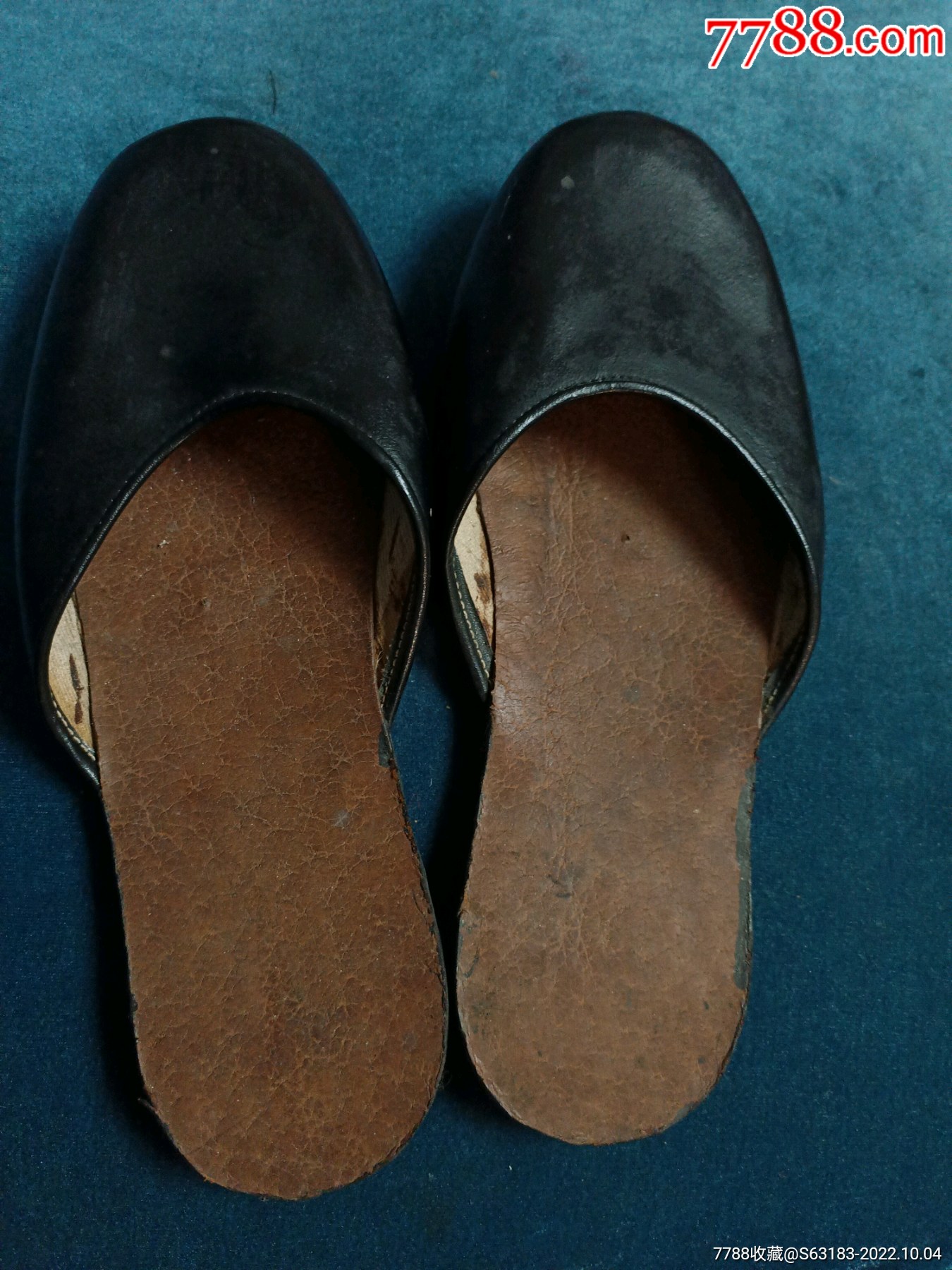 即将消失的老凉鞋民国一双纯牛皮凉鞋保存完好成色非常好