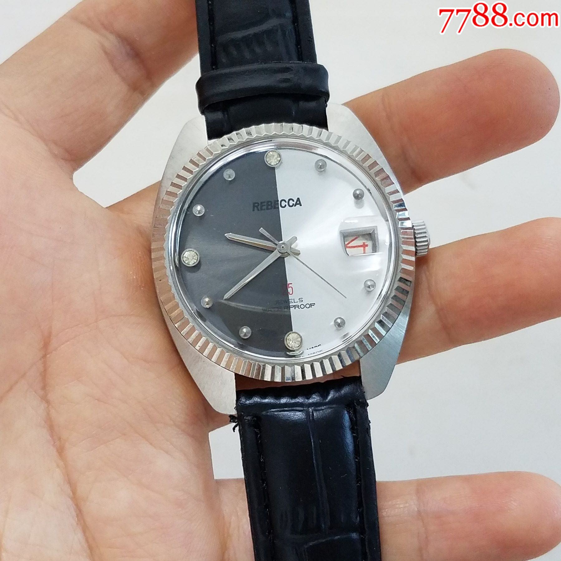 【陆零年代库存产品】【独特阴阳面拉丝纹表盘】rebecca手动上链机械