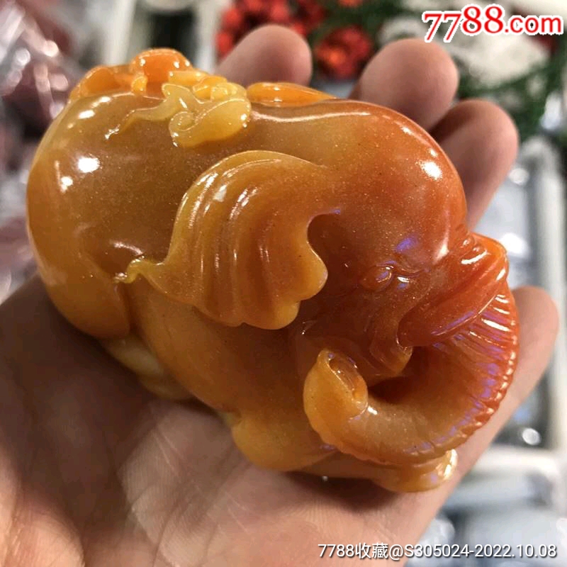 貔貅手把件招财进宝手把件招财把玩玉石手把件_价格49元【陶诚信古玩