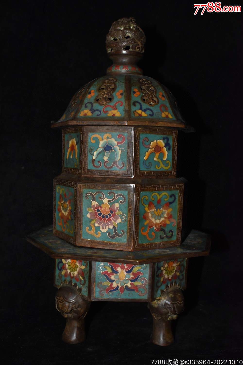 早期旧藏景泰蓝熏香炉_价格2580元_第1张