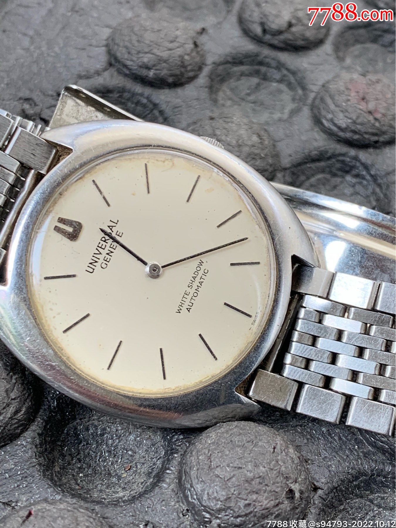 瑞士原装老万国宇宙白影系列1-66珍珠陀男式自动机械表_价格1485元_第