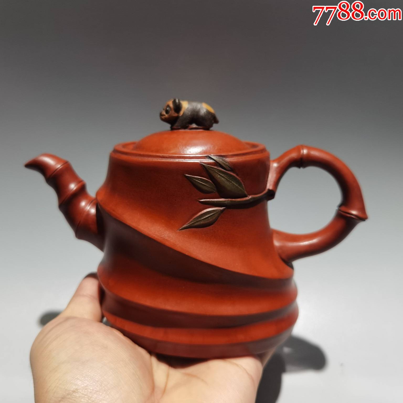 早期旧藏紫砂壶【竹段壶】精品珍藏低价格拍卖_价格208元【诚信为本阁