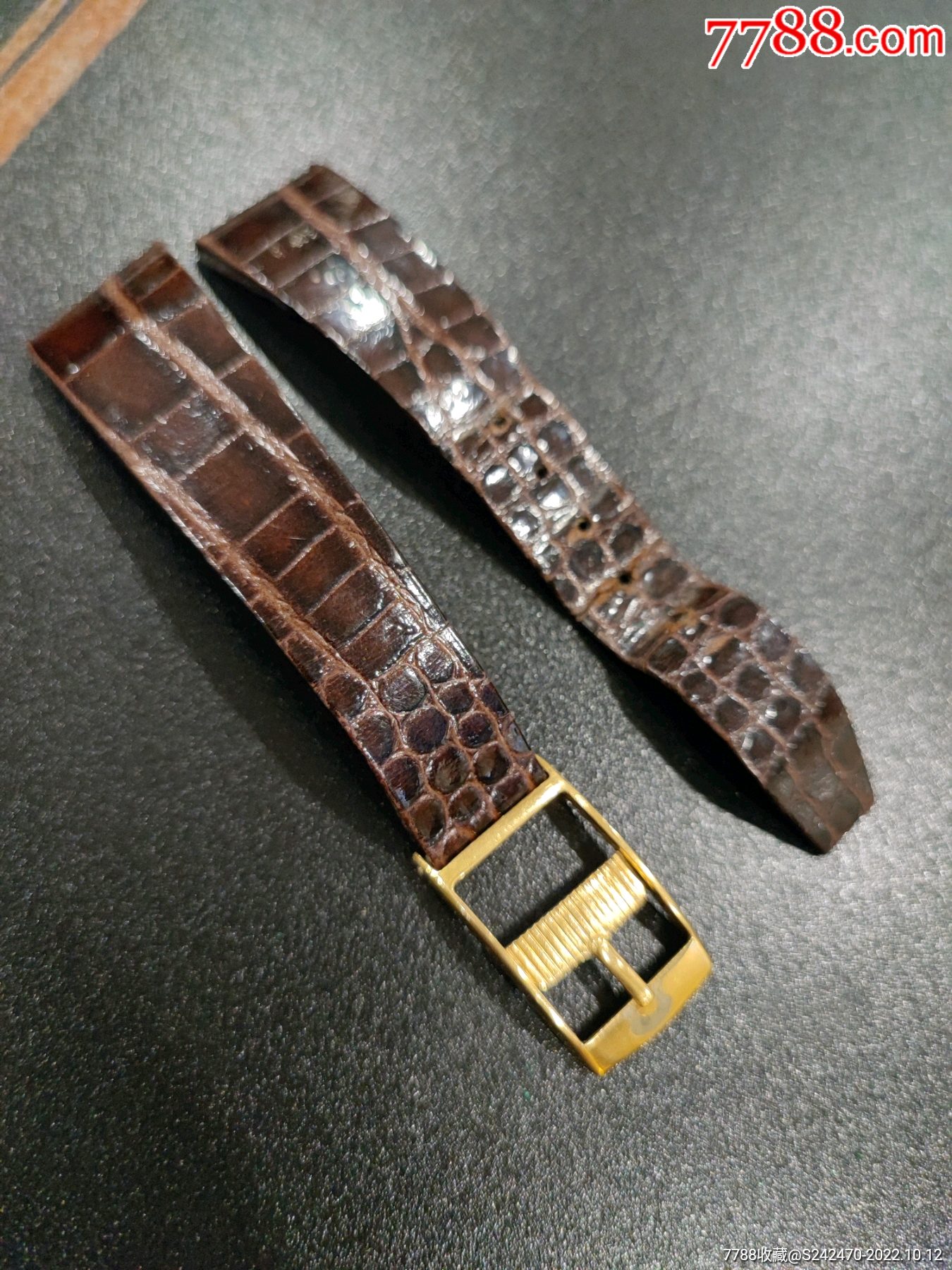 506欧米茄真皮表带扣日字扣男表中古表表带_价格21元_第1张