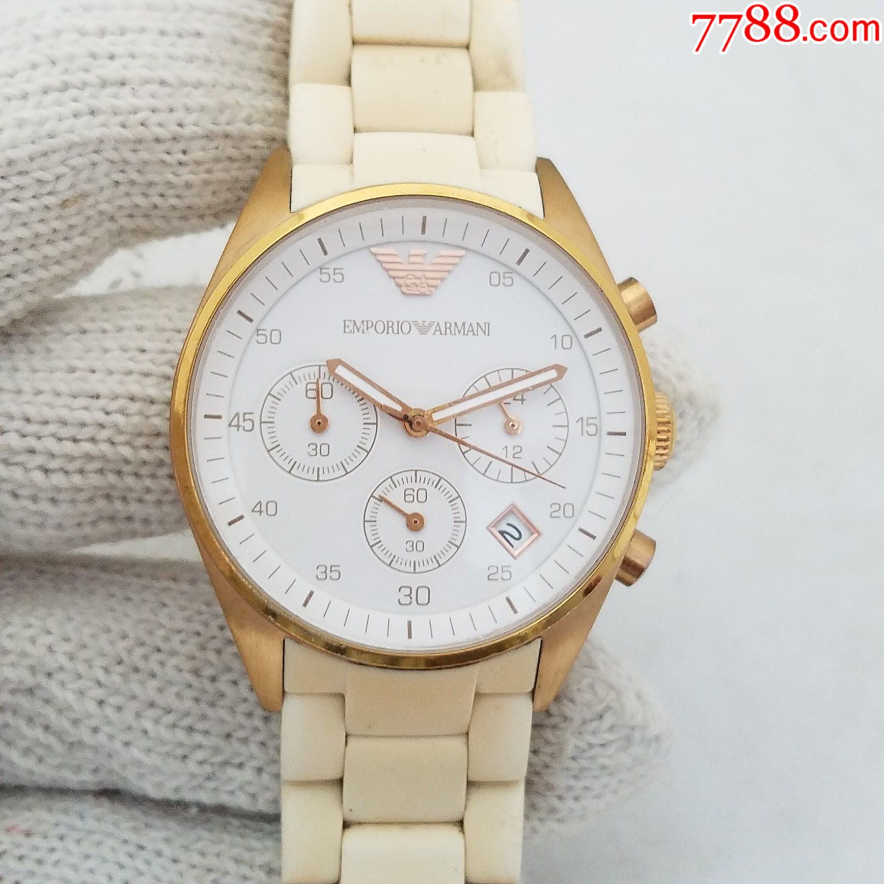 阿玛尼电子计时男表【走时正常】【计时好使】_价格15元【二手表的