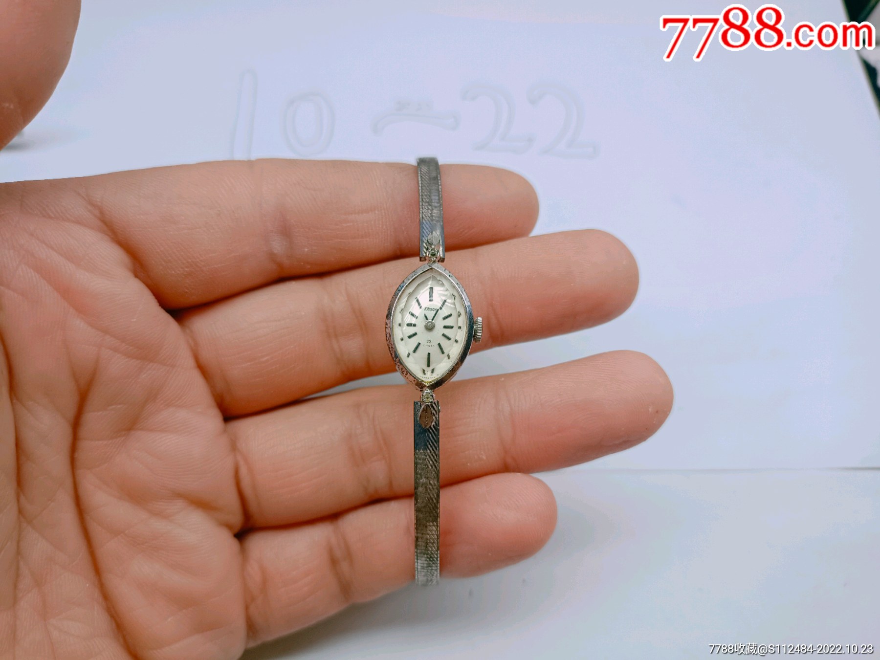美品经典漂亮21钻西铁城citizen镶钻女士手动机械腕表_价格10元【秦时