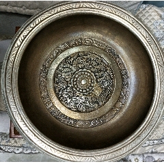 乾隆年制银包瓷龙凤纹聚宝盆