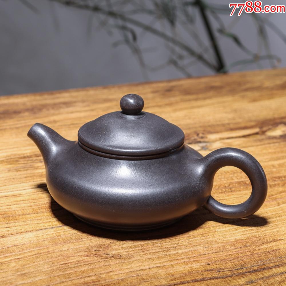 早期旧藏紫砂壶【扁潘壶】精品珍藏低价格拍卖_价格88元【雅藏玉阁】