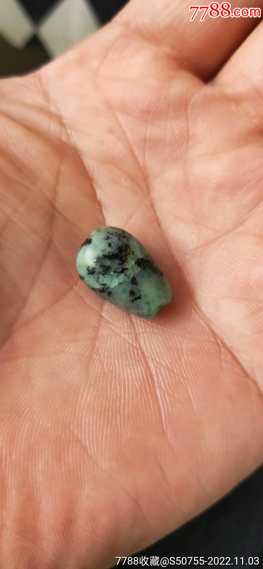 天河石老配珠一颗_旧物疯狂工作室【7788商城__七七