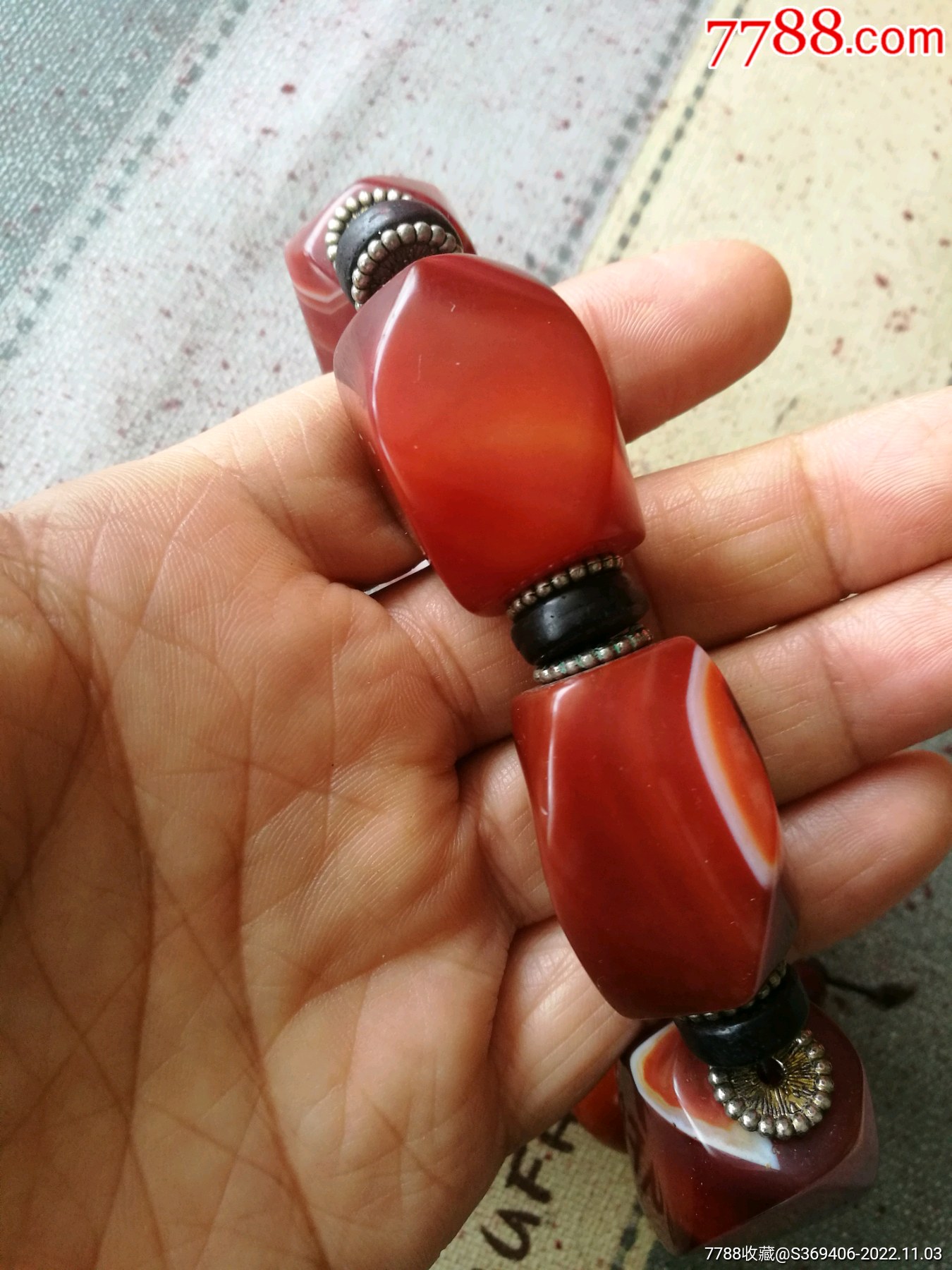 南红玛瑙手串_价格198元【雅客来真品古玩】_第1张