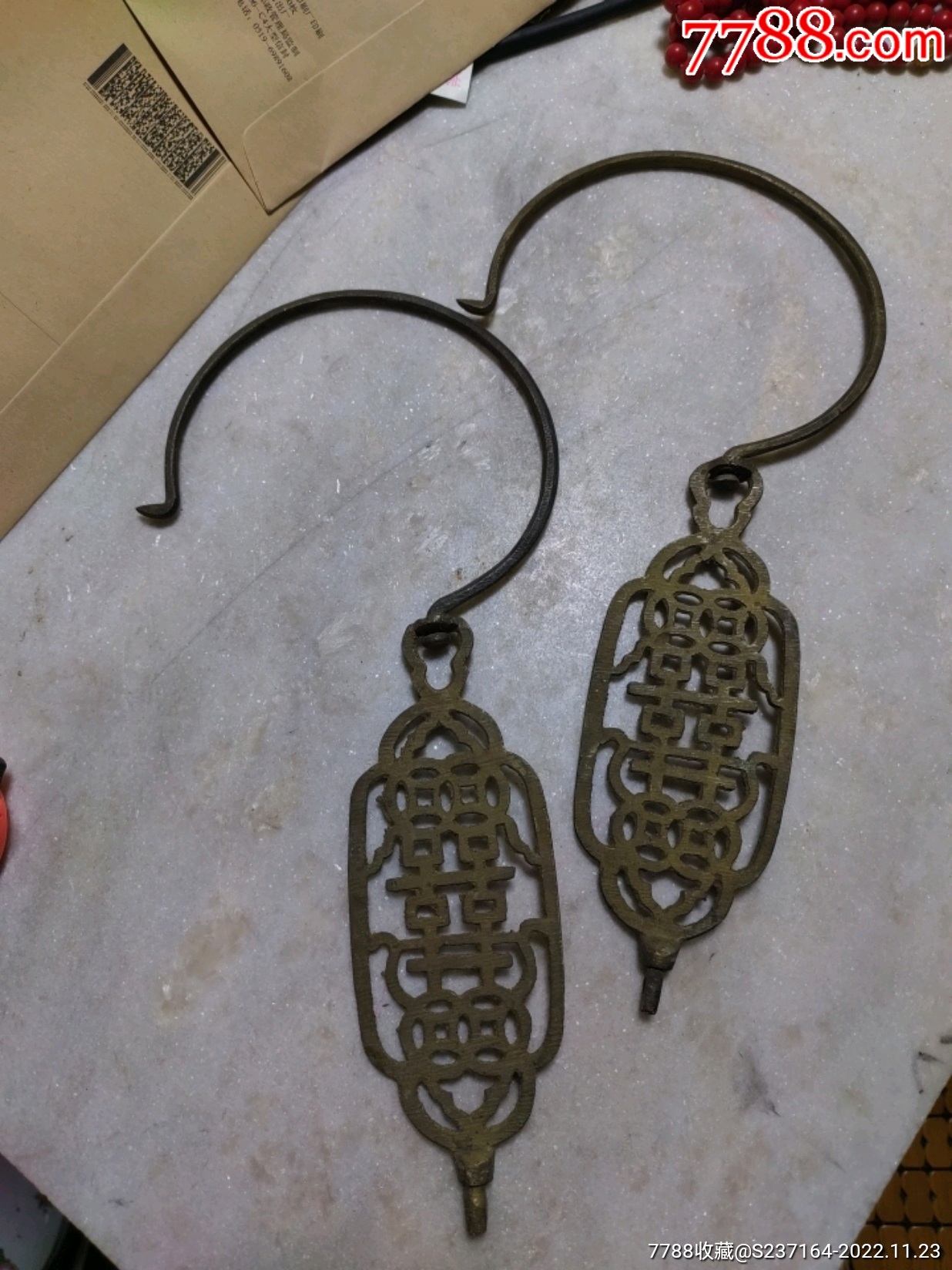 铜杂件铜制品老物件铜文章钩老古董