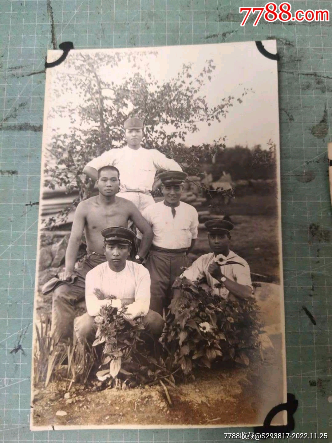 08民国时期侵华日军关东军独步8士兵银盐老照片一组5张