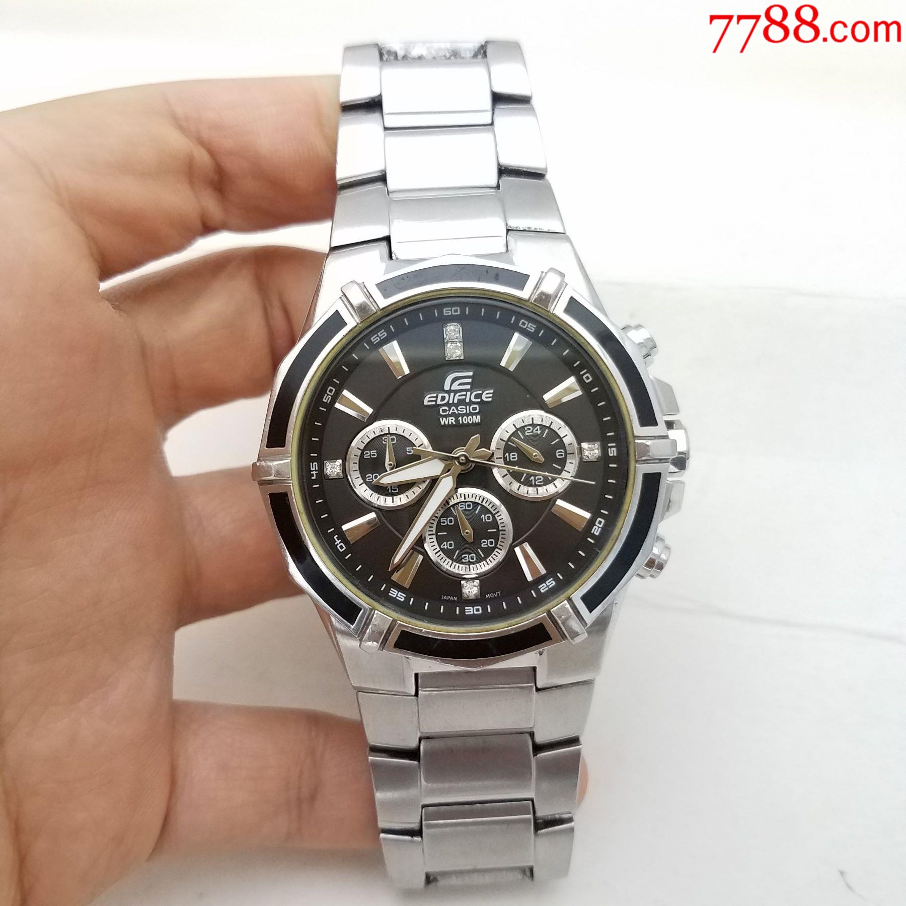 日本卡西欧电子计时男表走时正常计时好使