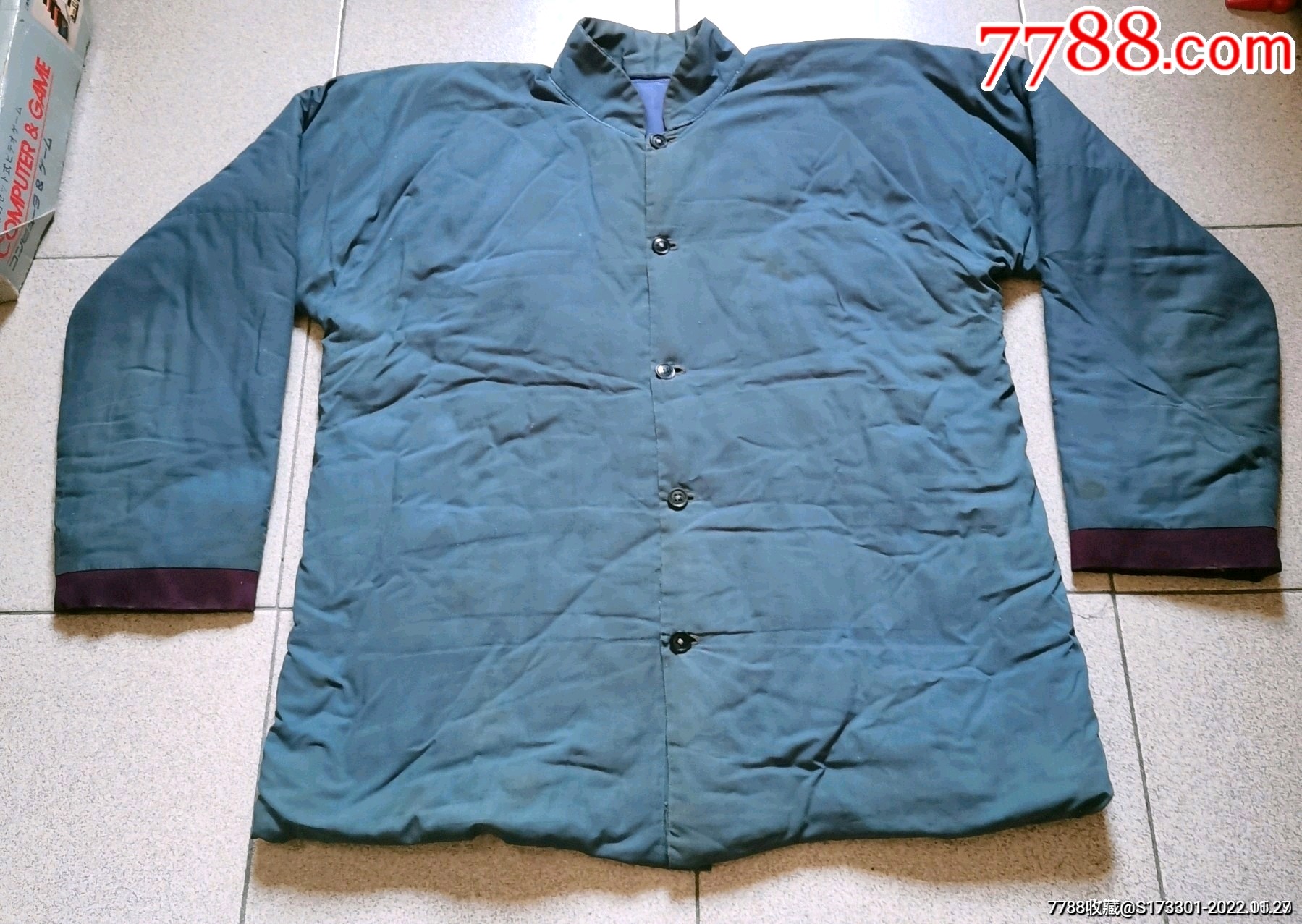 老式棉袄对襟无破净重约060公斤