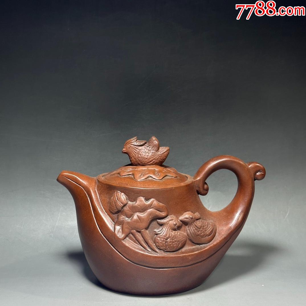 放漏早期旧藏紫砂壶鸳鸯精品珍藏低价格拍卖