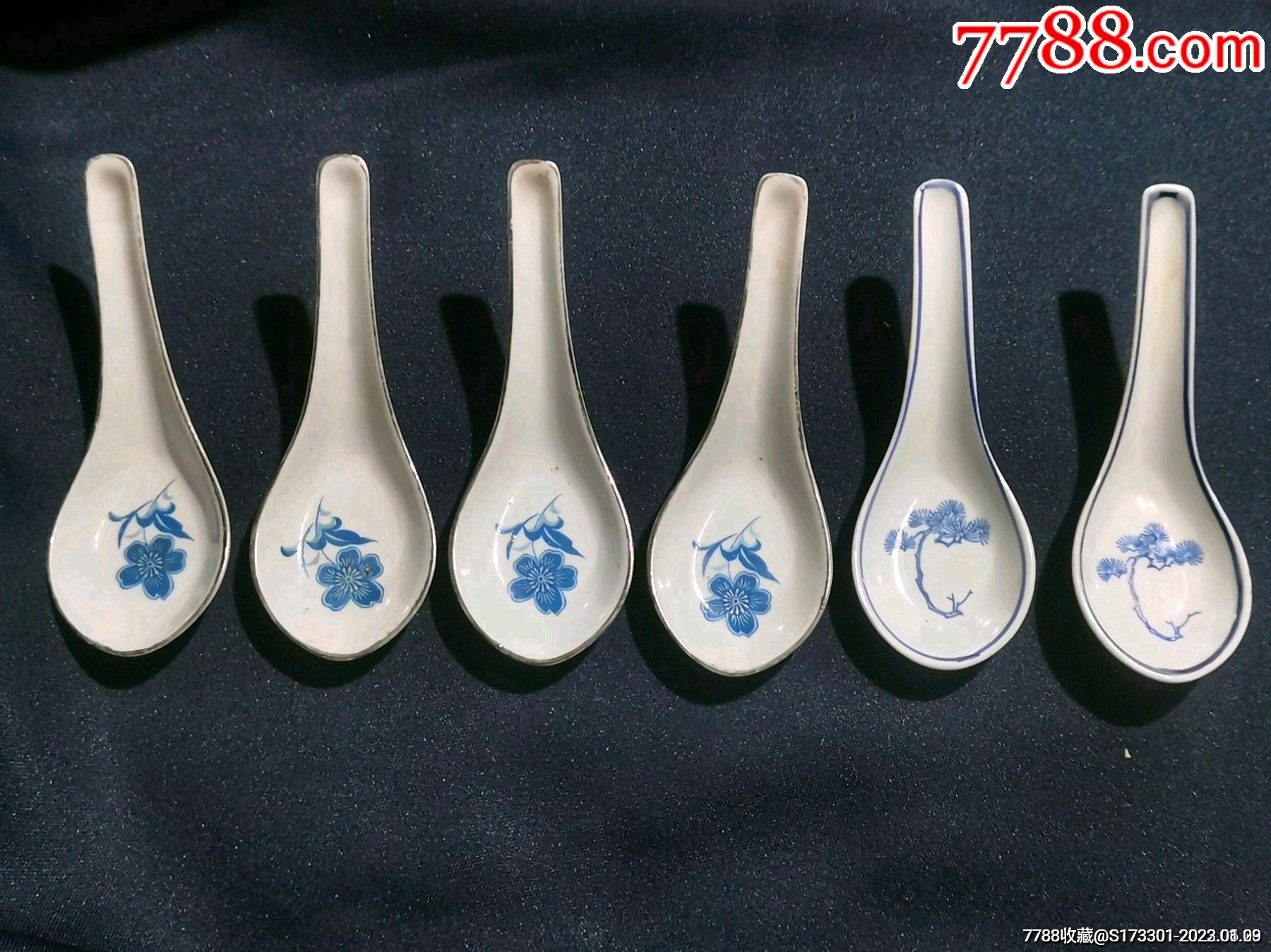 567青花汤匙,勺子,一组全品-价格:56元-au32682589-青花瓷 -加价-7788