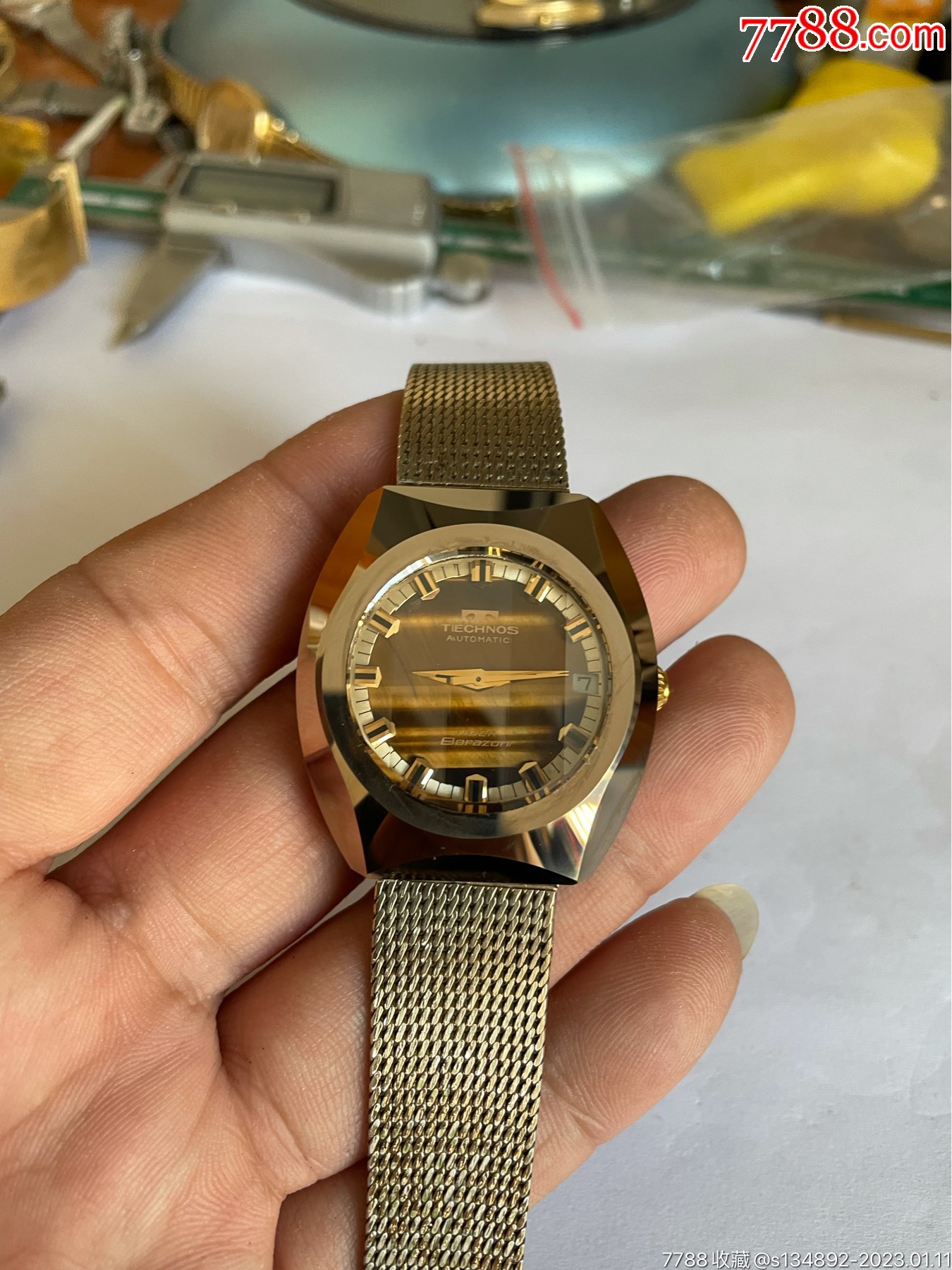 好品瑞士产天克诺2824全自动男机械表