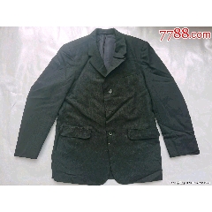 文经典服装武汉服装朝阳服装蓝布面活里活面毛领大衣内衬毛尼绒