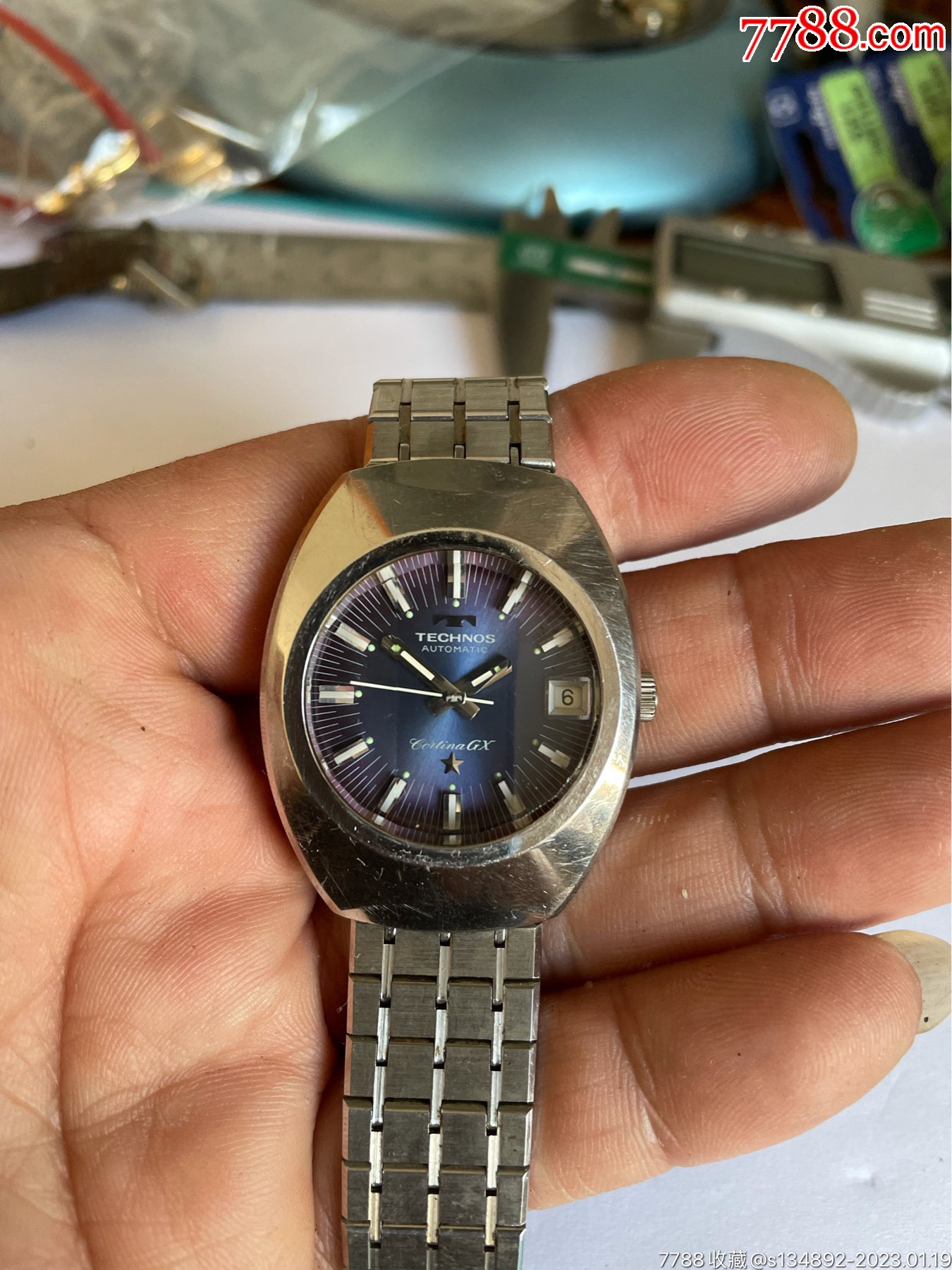 com)>首页>拍卖>手表/腕表>好品瑞士产天克诺全自动男机械表_价格70元