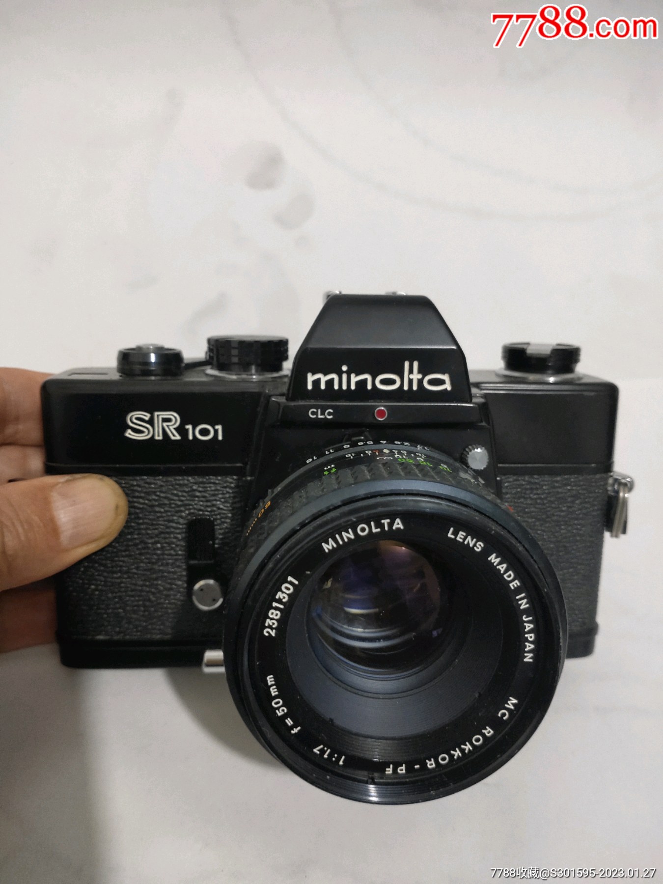 美能达sr101单反相机配尼康50f1.