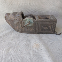 鞋形老墨斗古代墨斗老木工工具异形墨斗