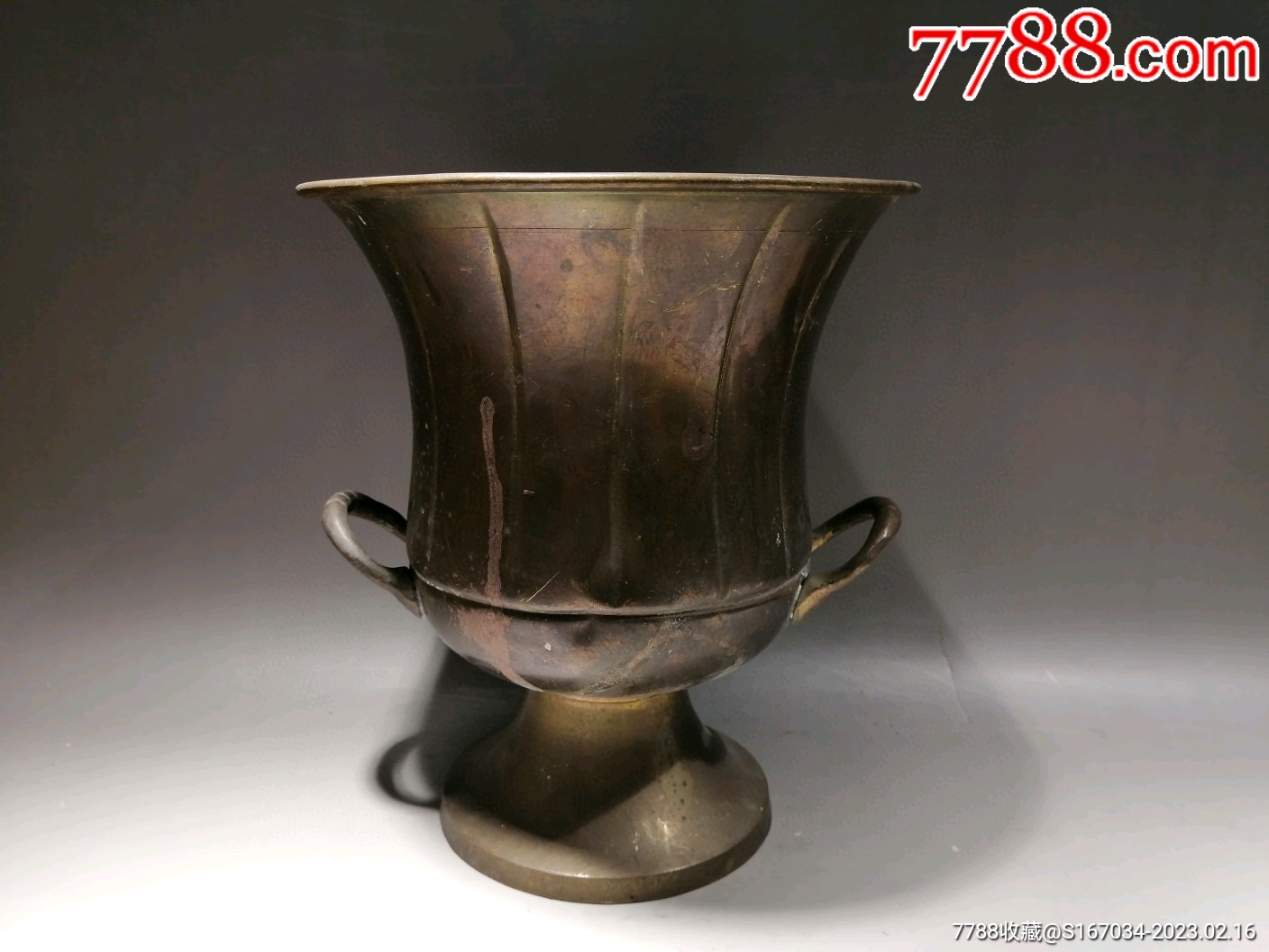 中国 古銅 唐銅 大鉢 V 3922C - 美術品
