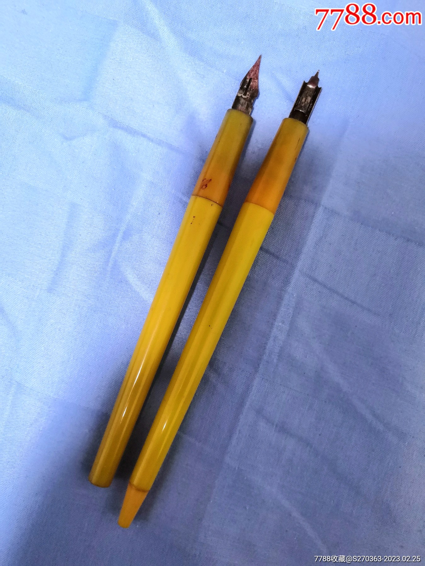 60年代蘸水笔2支-价格:10元-au33080614-钢笔 -加价-7788搪瓷收藏