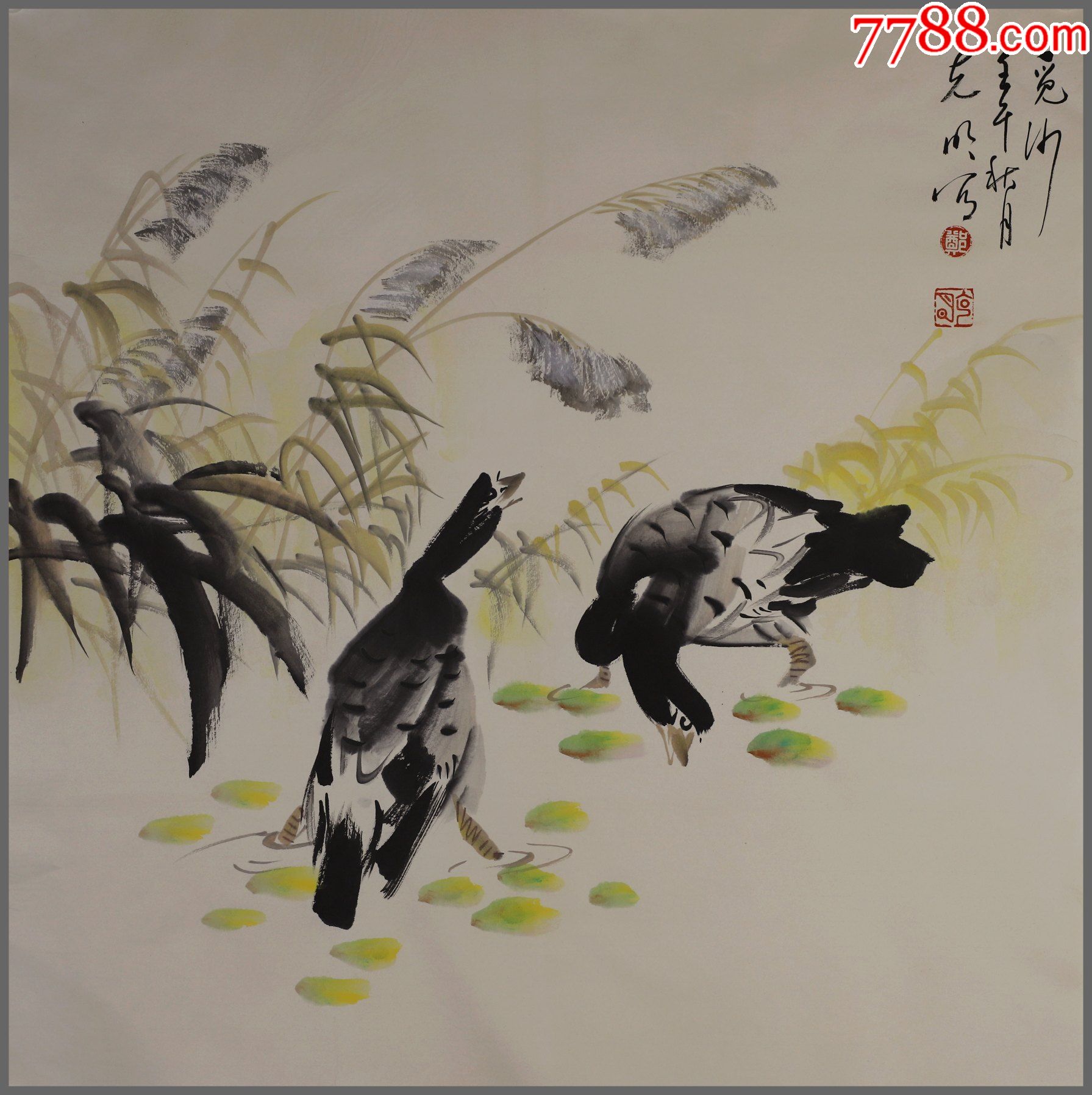 郑克明,出生于河北文安,中国美术家协会会员,花鸟_花鸟国画原作_图片