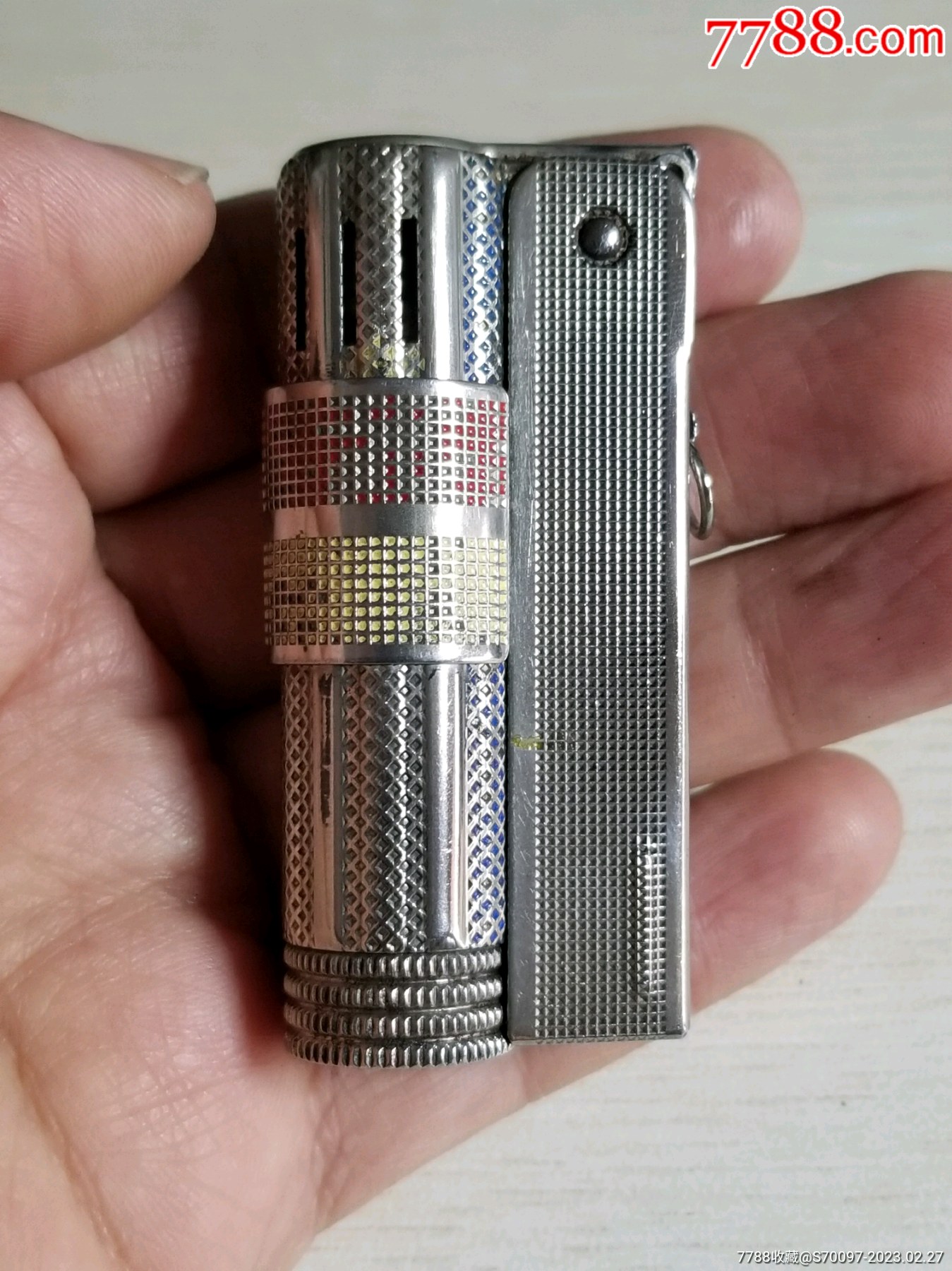 imco奥地利产五星打火机音歌彩版爱酷6700老火石火镰取火器