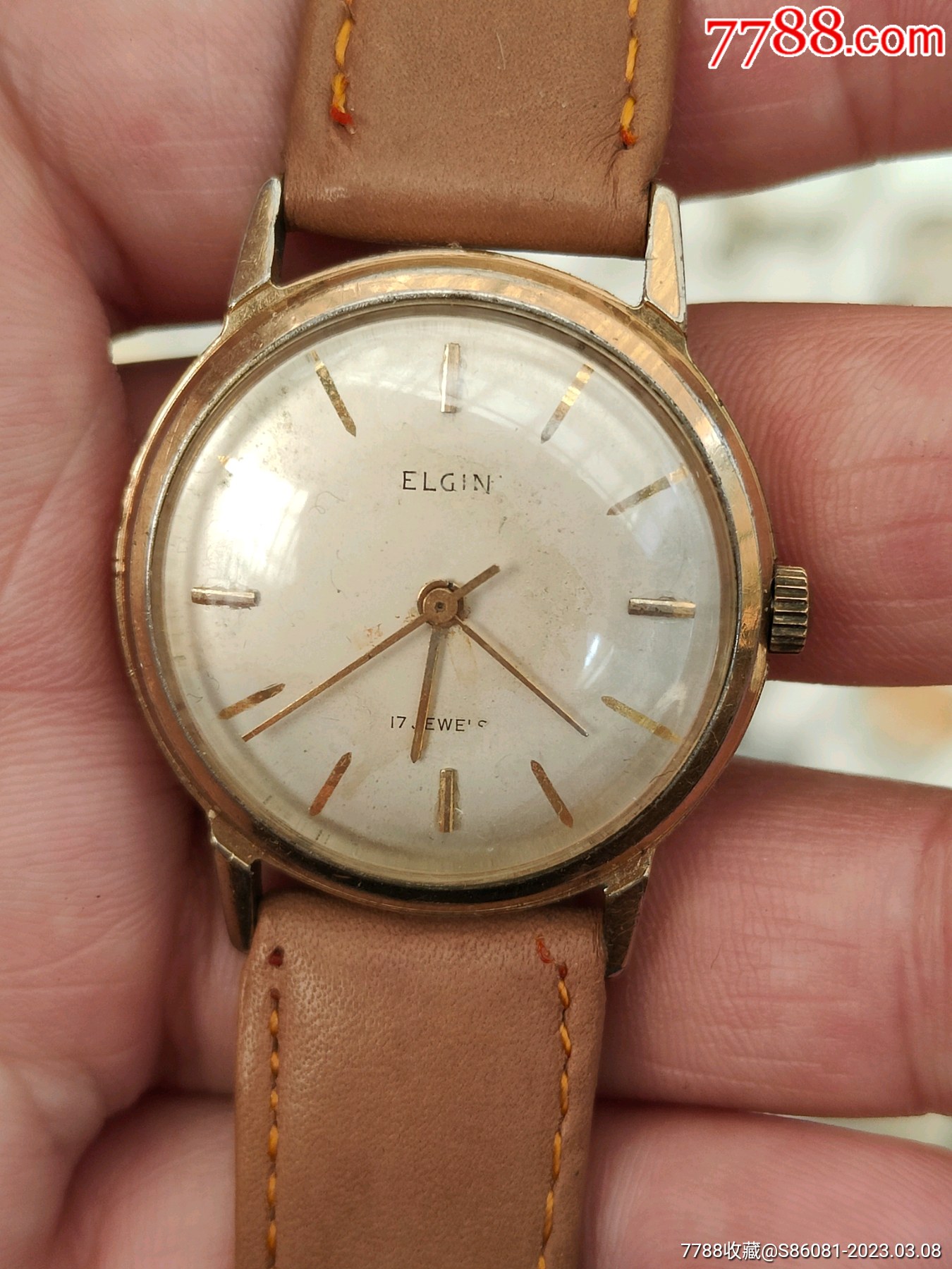 古董机械表爱尔近手卷机械表拍卖