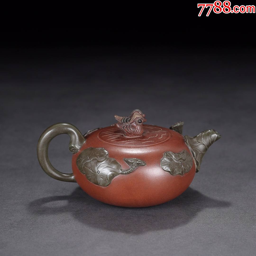 放漏紫砂壶鸳鸯戏水珍藏低价格拍卖包浆茶壶