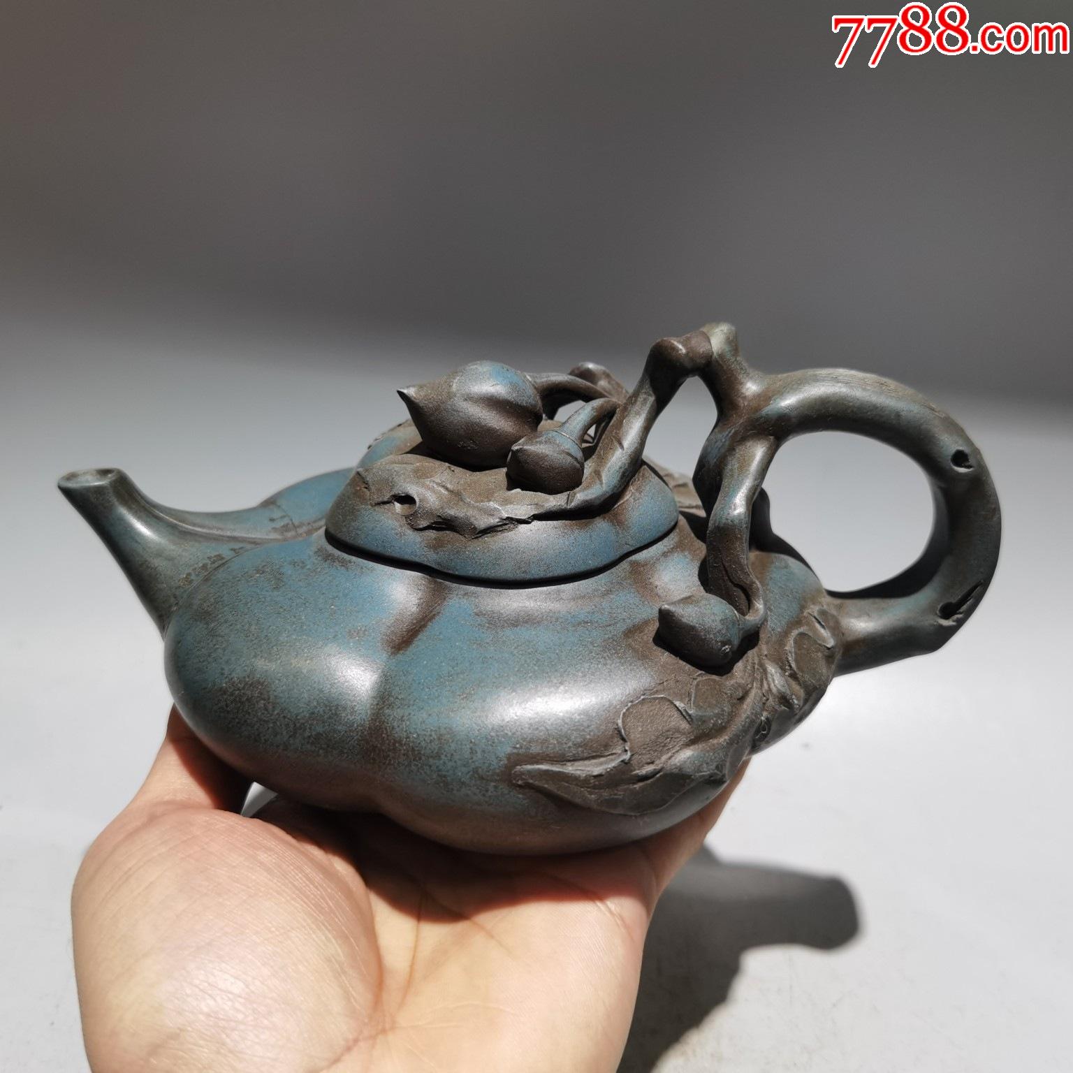 紫砂壶【上合桃壶】珍藏低价格拍卖包浆茶壶_紫砂壶_收藏价格_交易