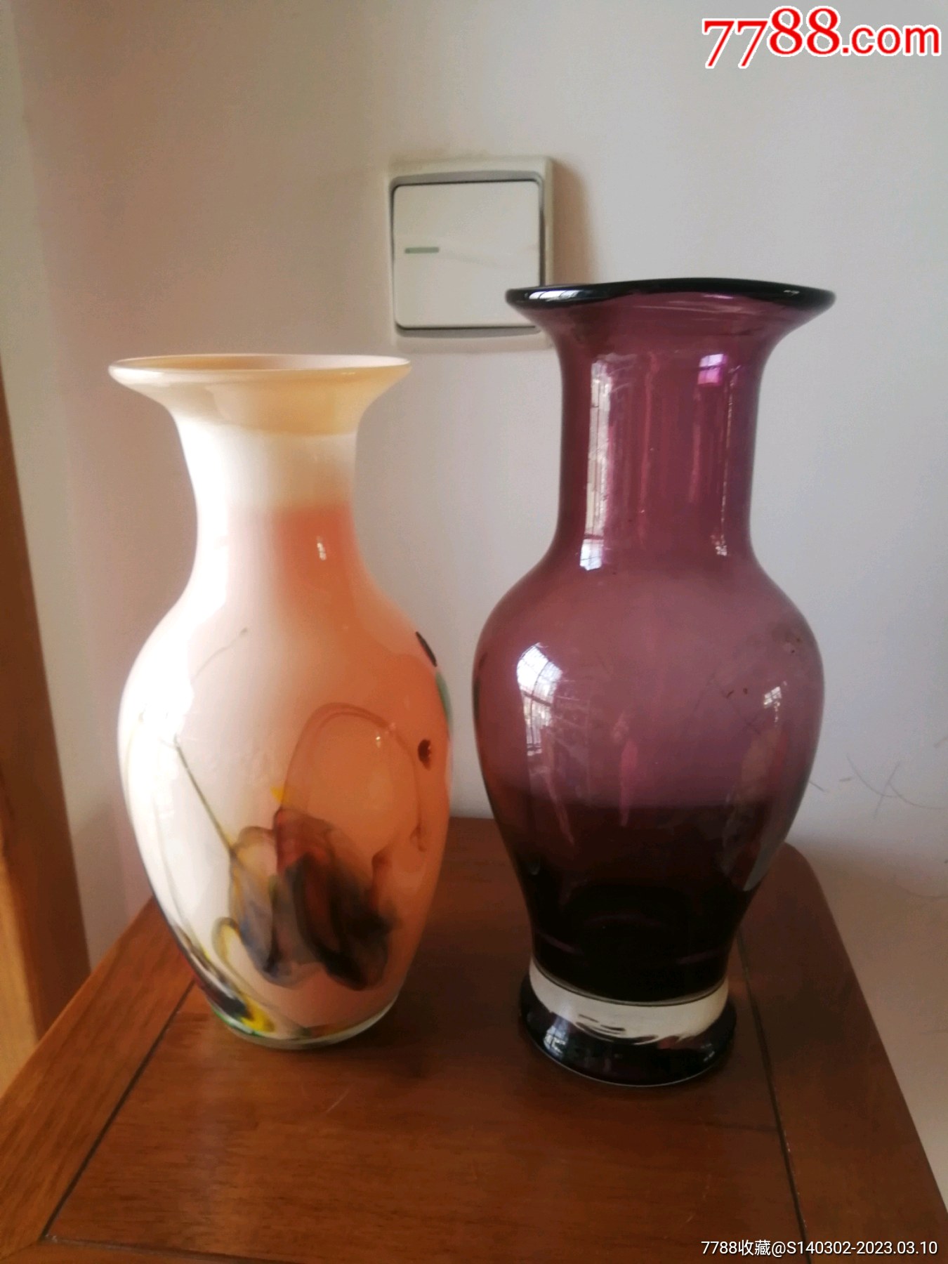 琉璃花瓶二个合拍_价格158元_第1张