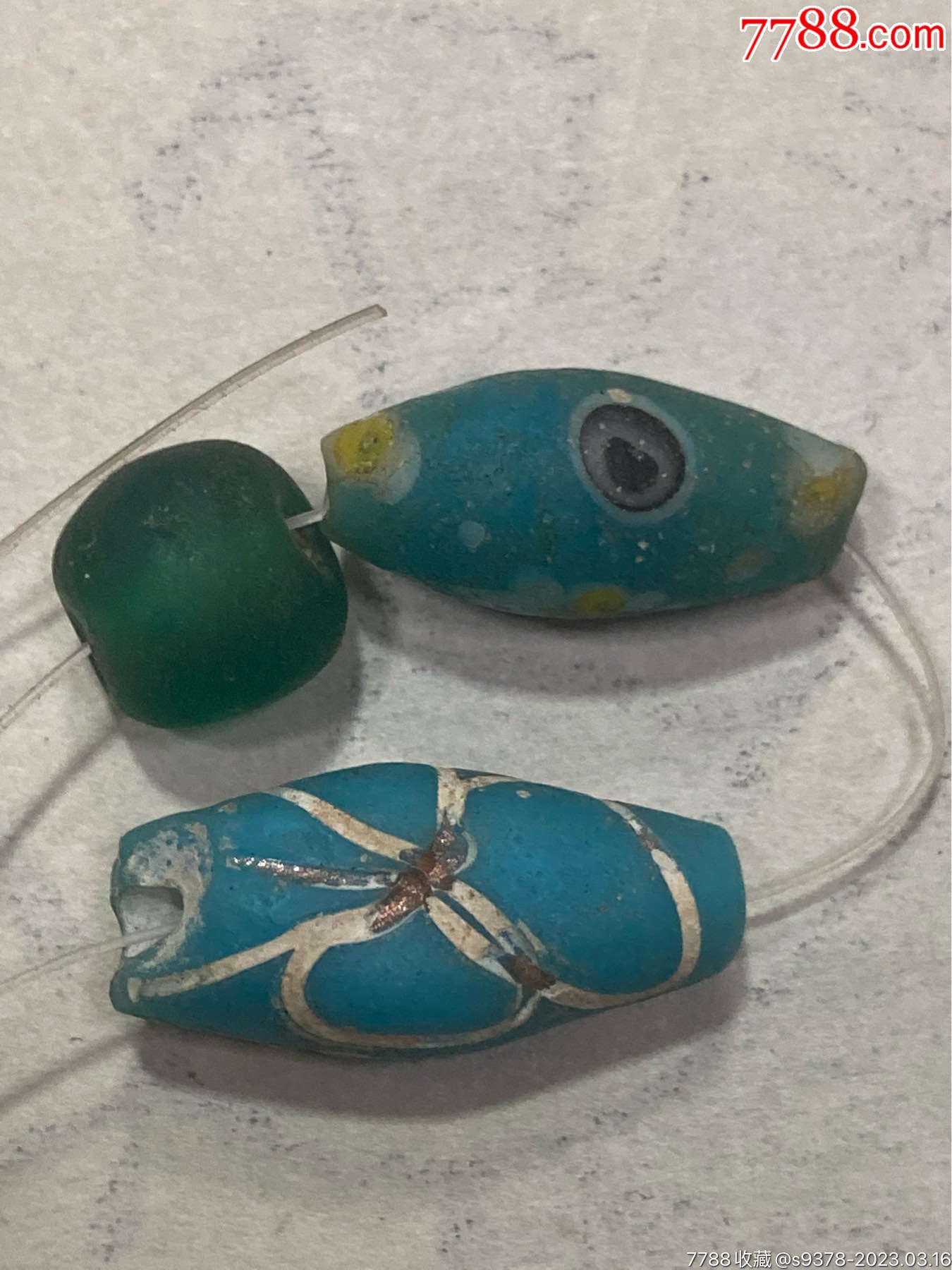 辽金琉璃珠-价格:50元-au33300768-琉璃珠/球 -加价-7788和田玉收藏