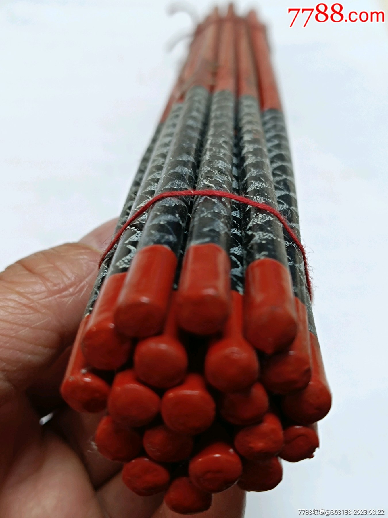 七十年代漆筷一捆20支(库存未使用过)即将消失的老漆筷_价格28元【淘