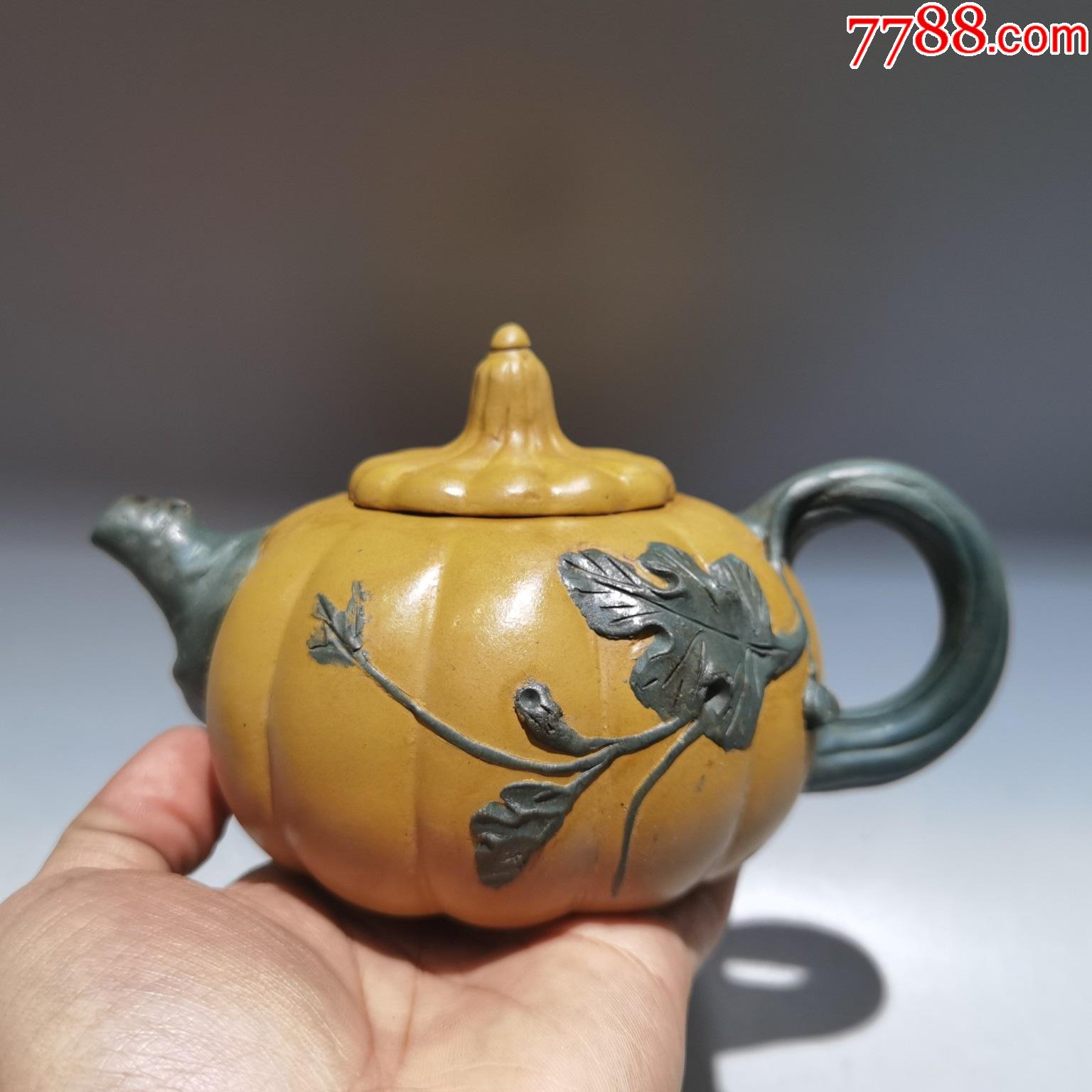 放漏c段泥南瓜紫砂壶早期旧藏精品珍藏低价格拍卖